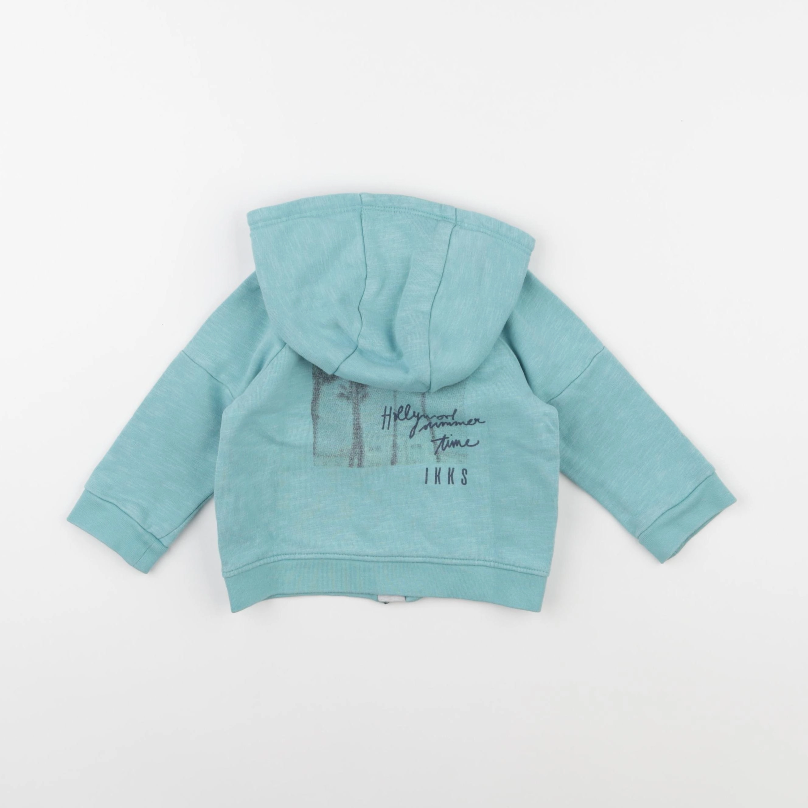 IKKS - sweat bleu - 12 mois