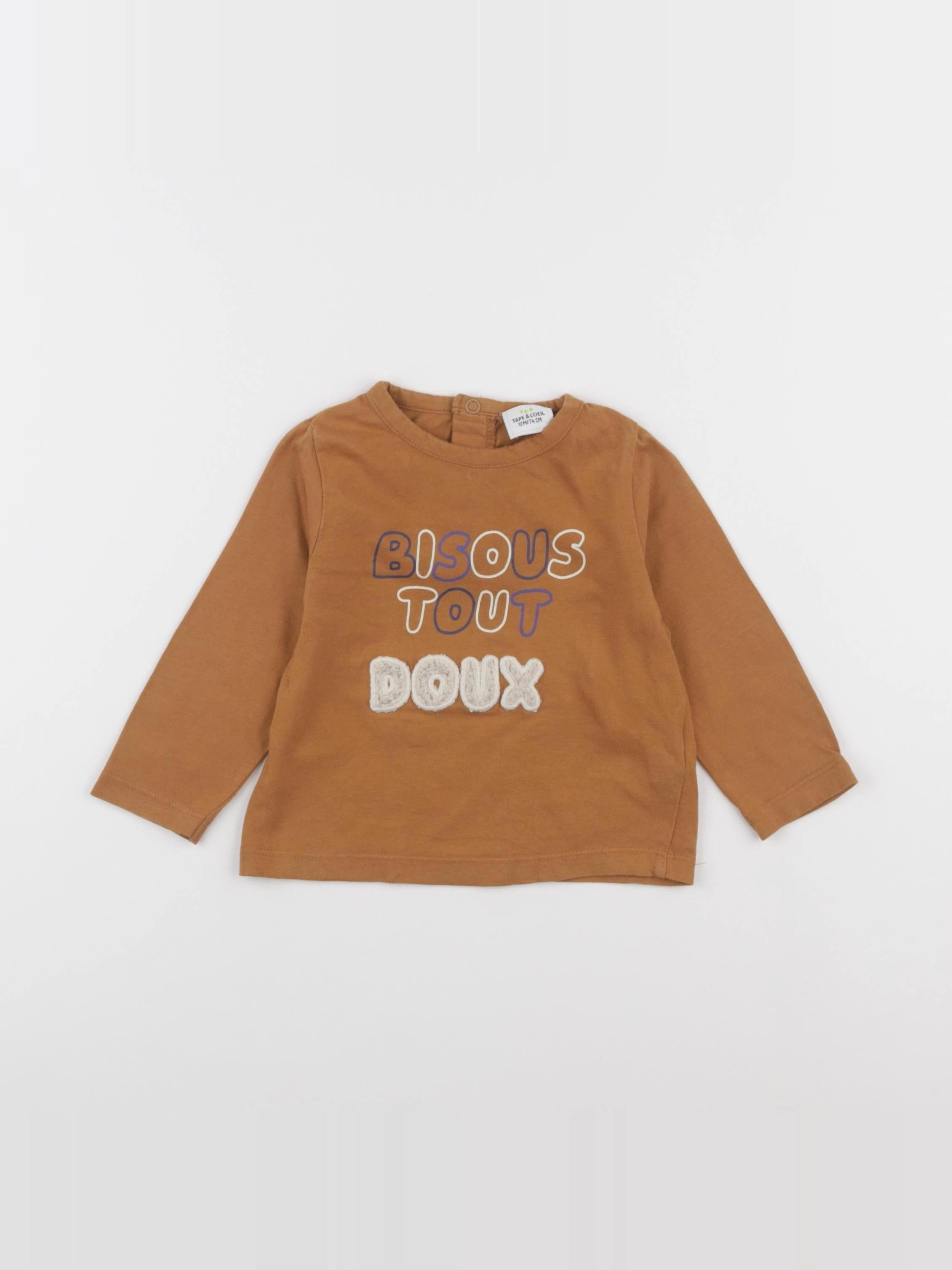 Tape à l'oeil - tee-shirt marron - 12 mois