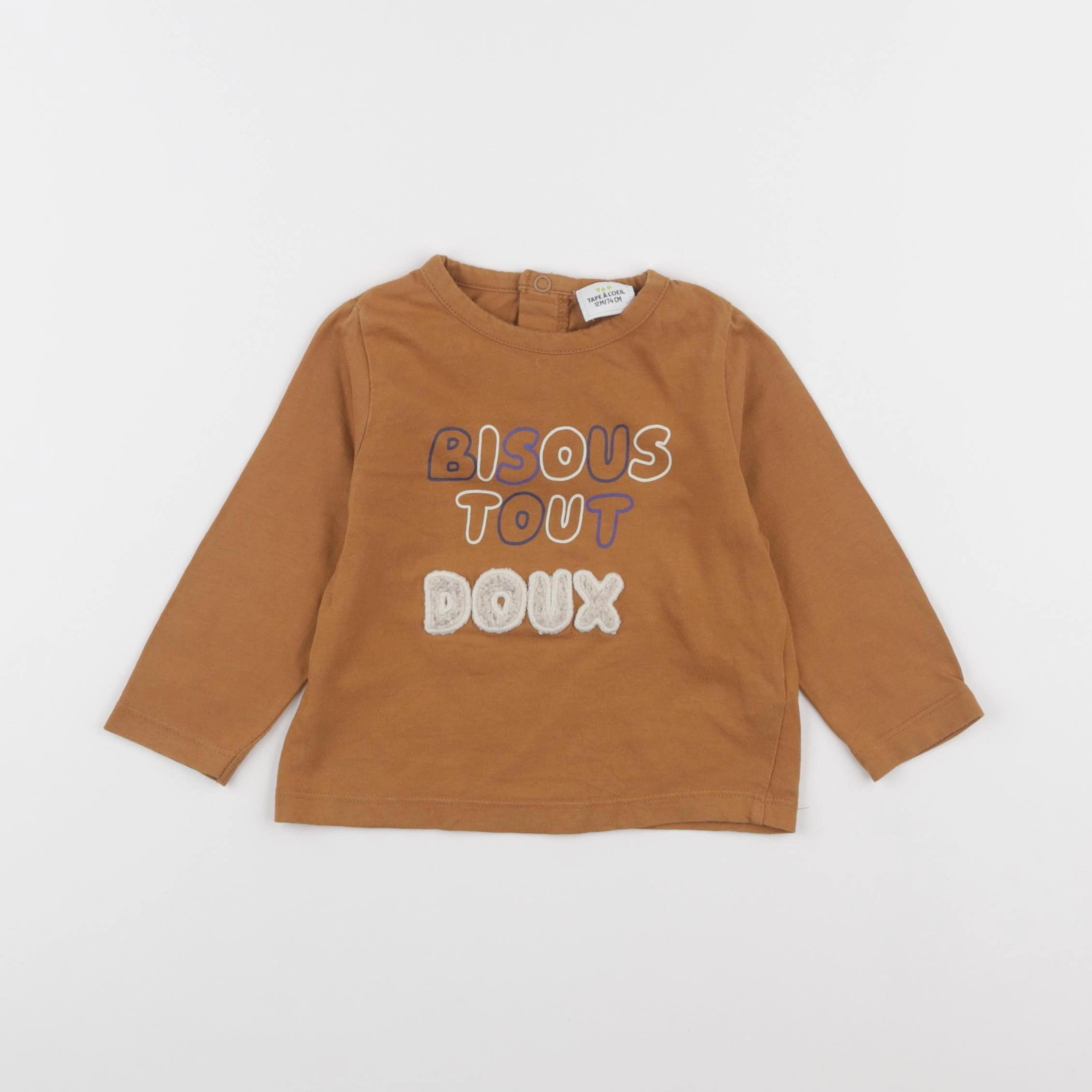 Tape à l'oeil - tee-shirt marron - 12 mois