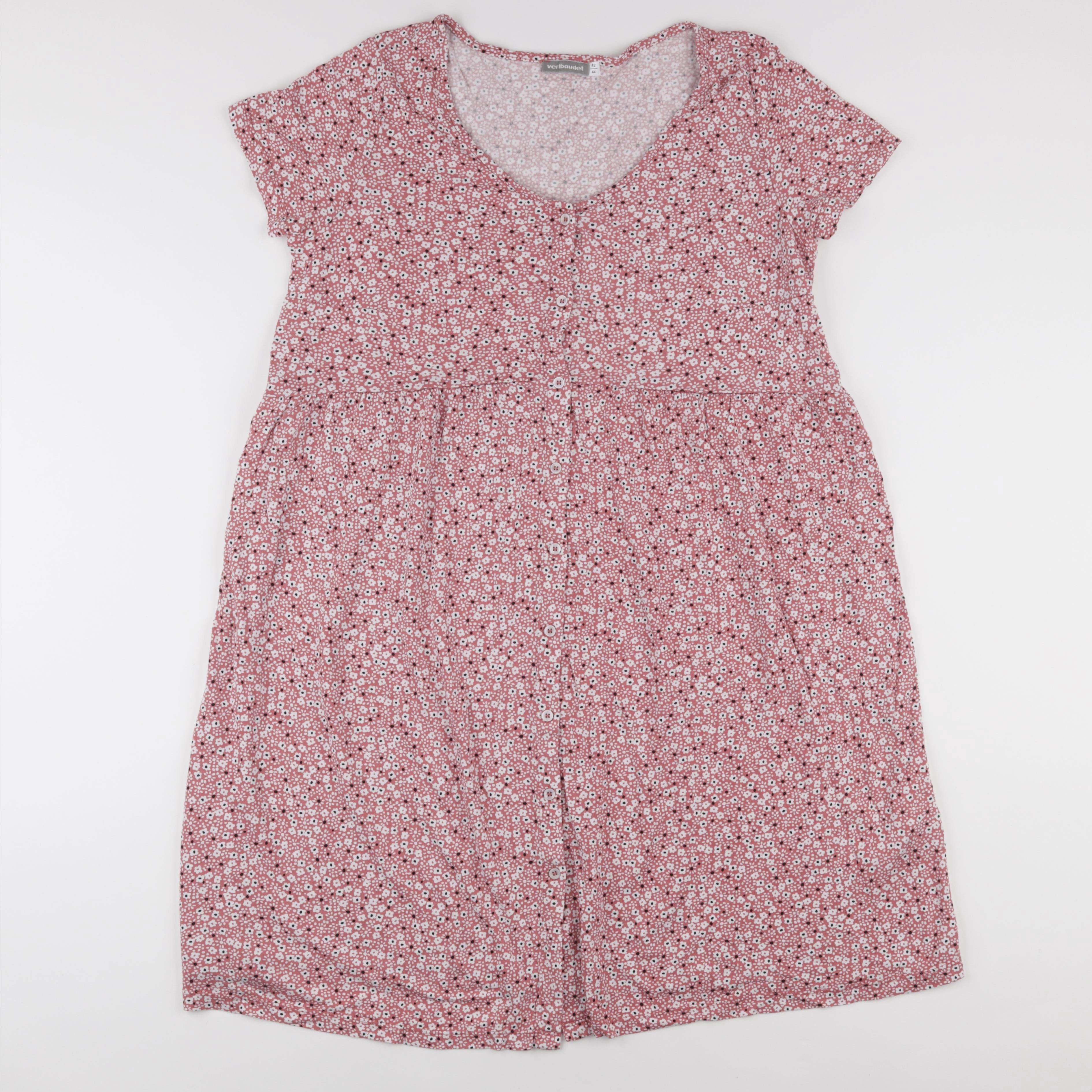 Vertbaudet - robe grossesse rose, blanc - 42 à 44