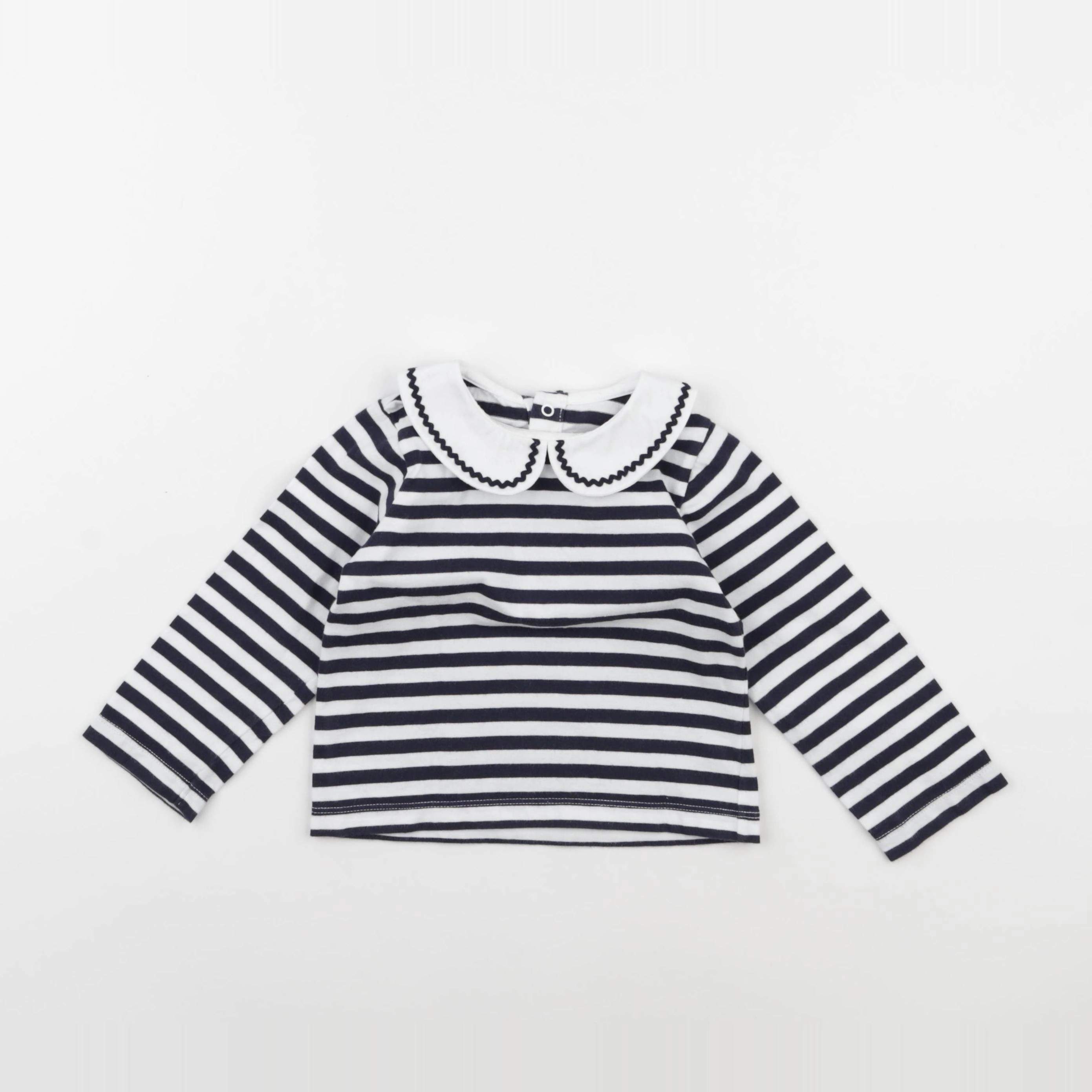 Jacadi - tee-shirt blanc, bleu - 24 mois