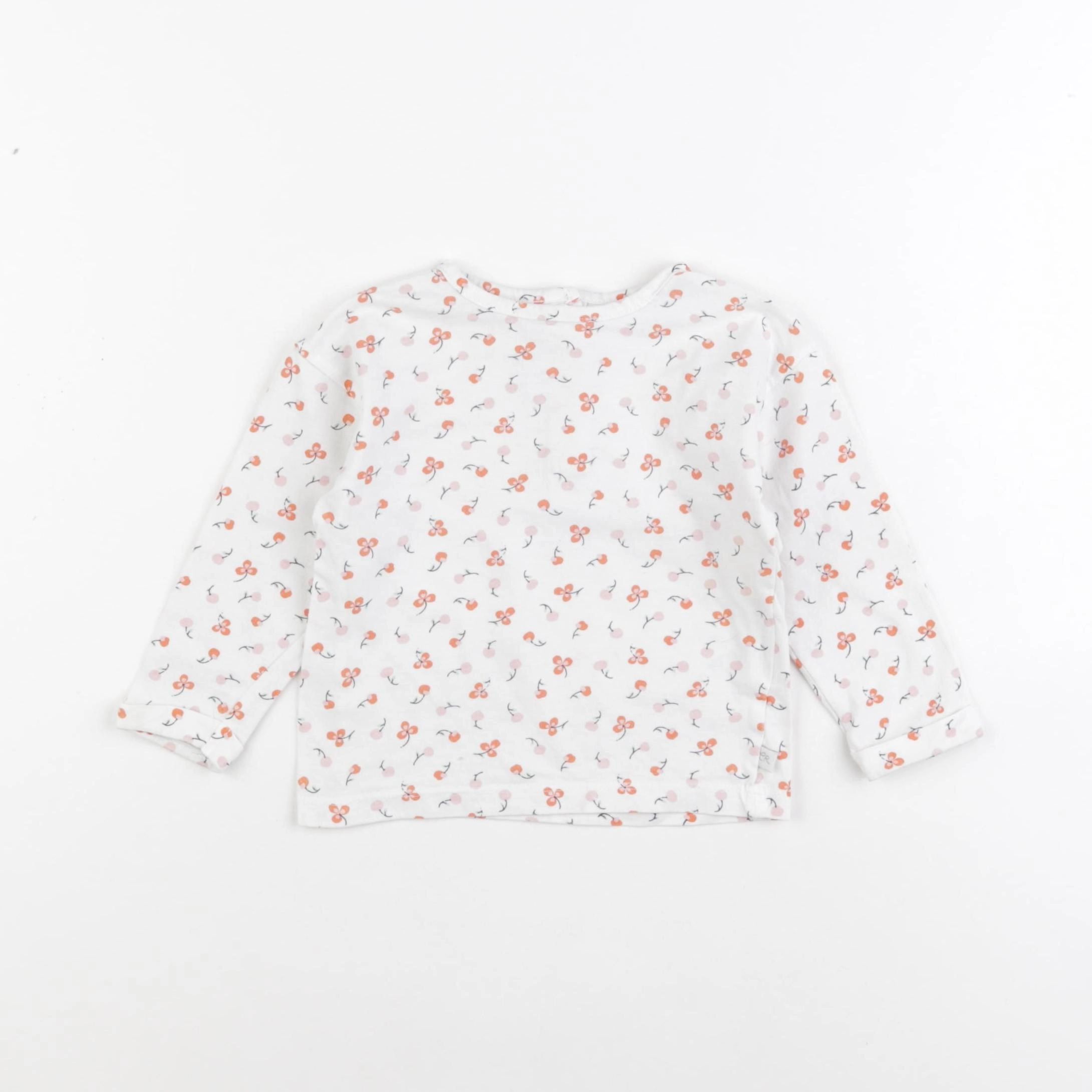 Cadet Rousselle - tee-shirt blanc, orange - 18 mois
