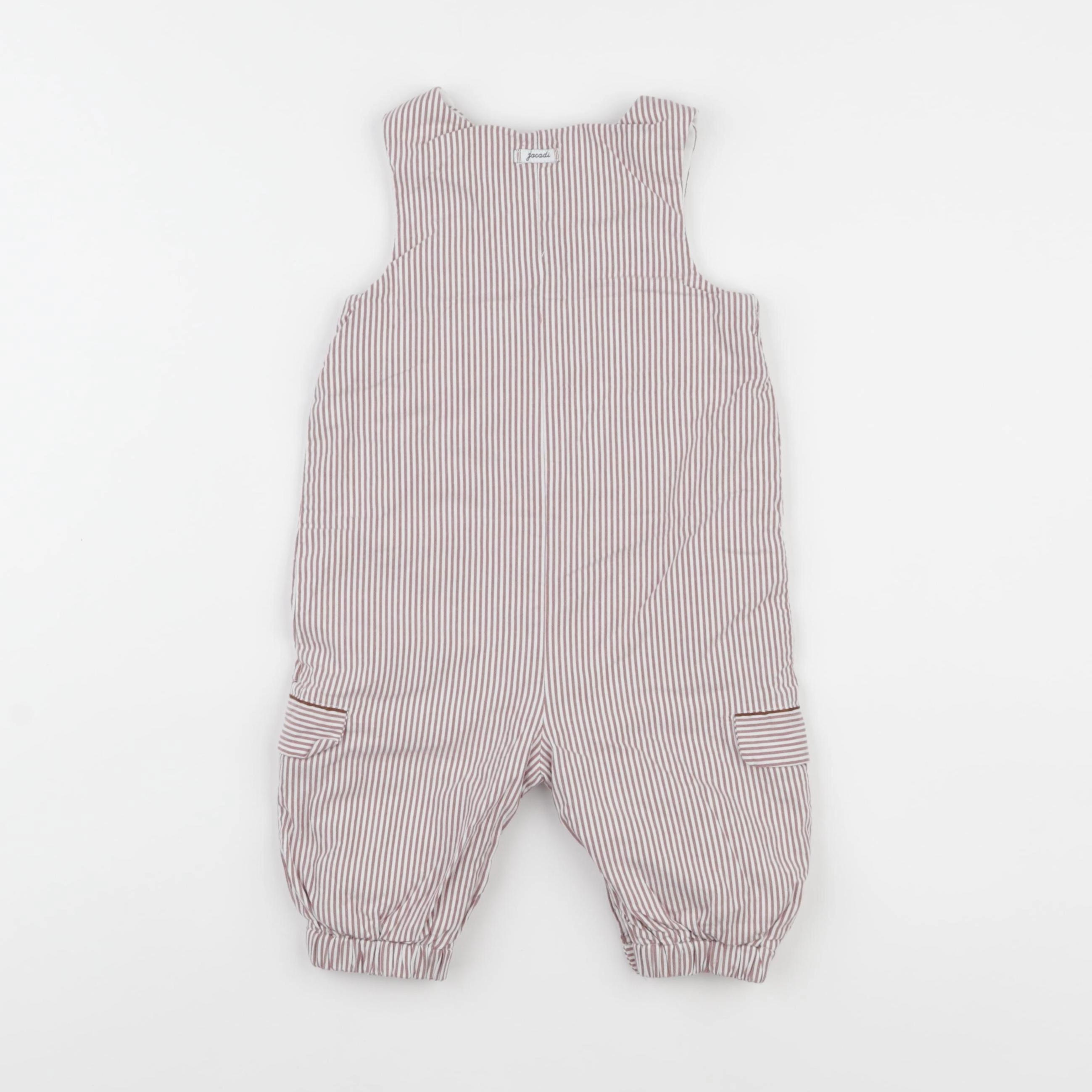 Jacadi - combinaison doublé marron, blanc - 6 mois