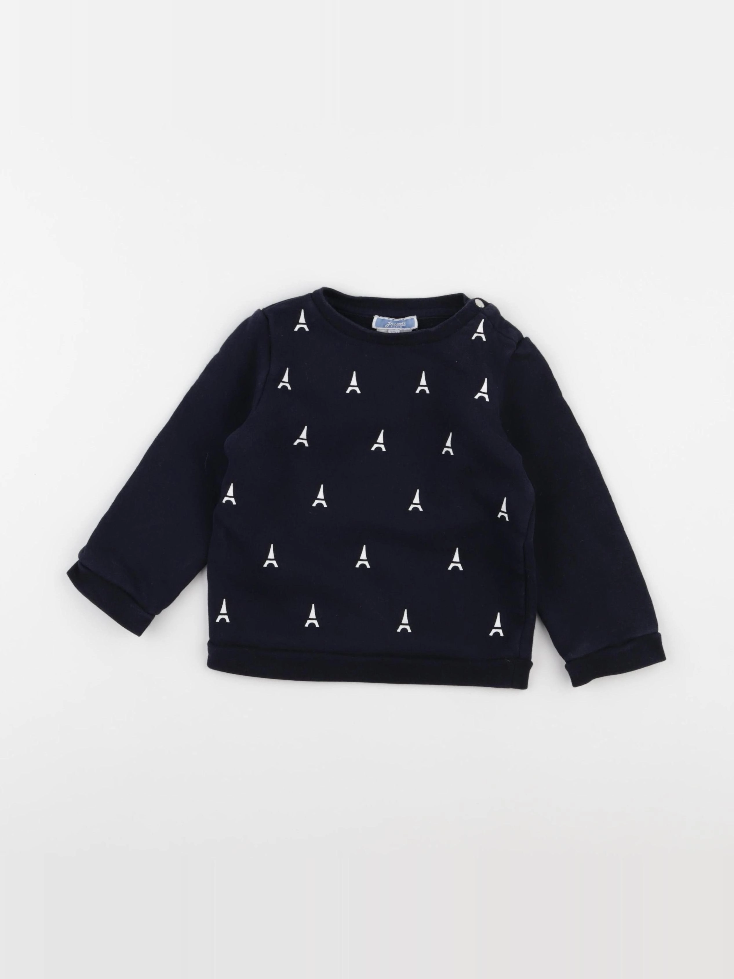 Jacadi - sweat bleu - 24 mois