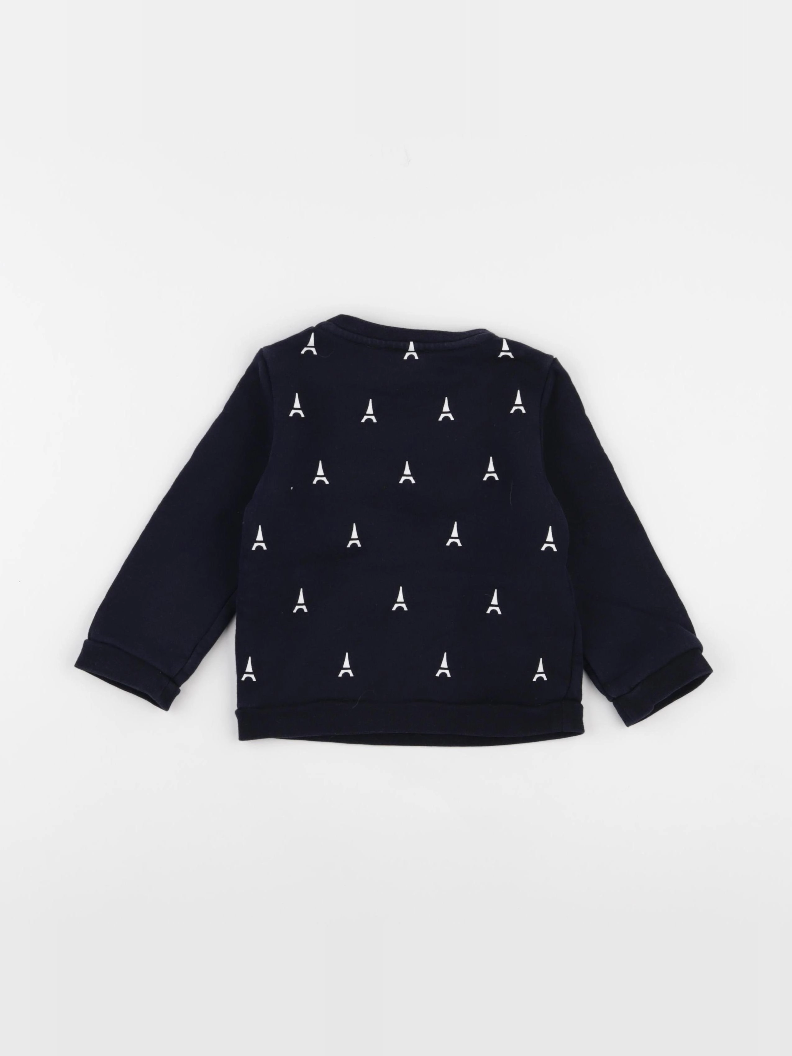 Jacadi - sweat bleu - 24 mois