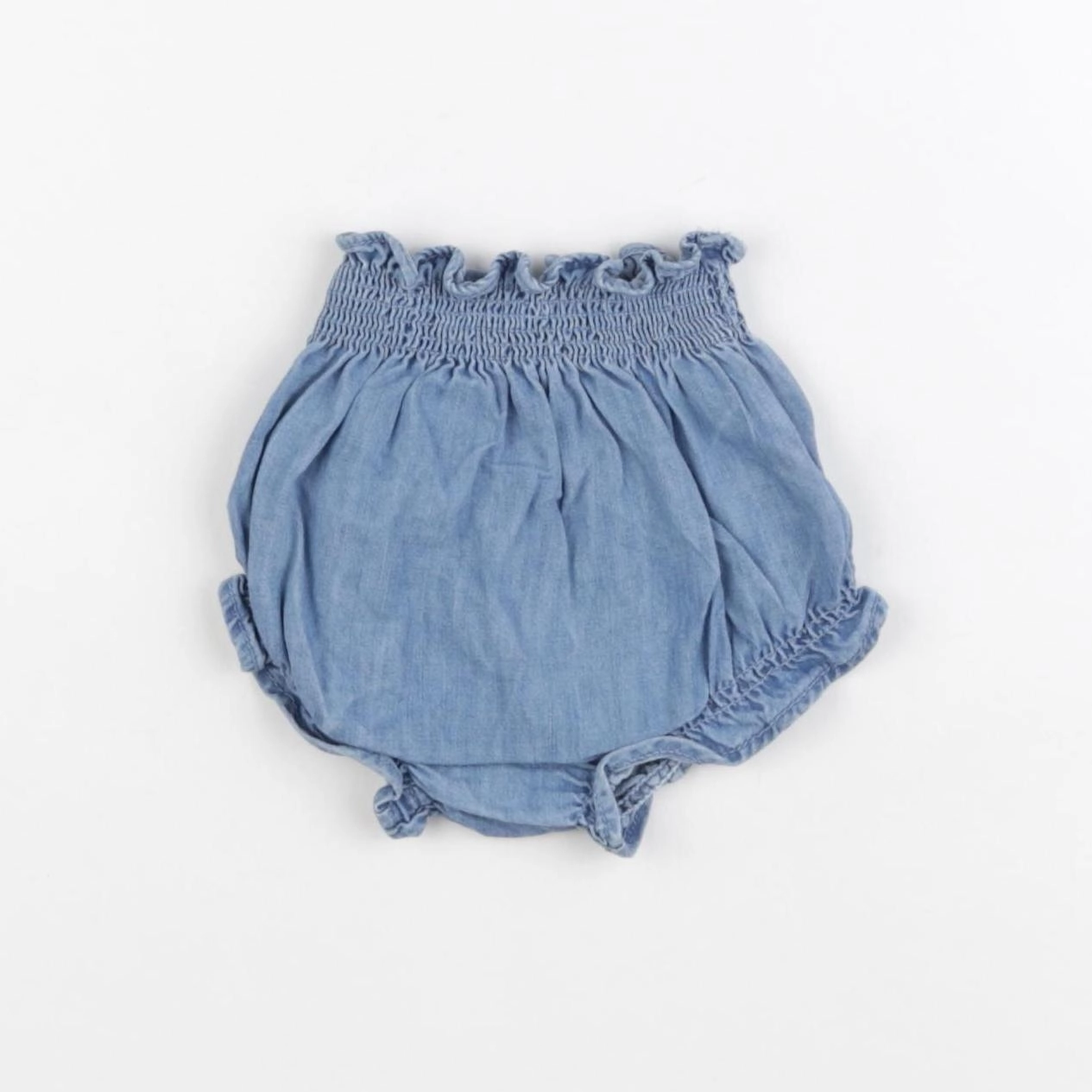 Zara - bloomer bleu - 6/9 mois