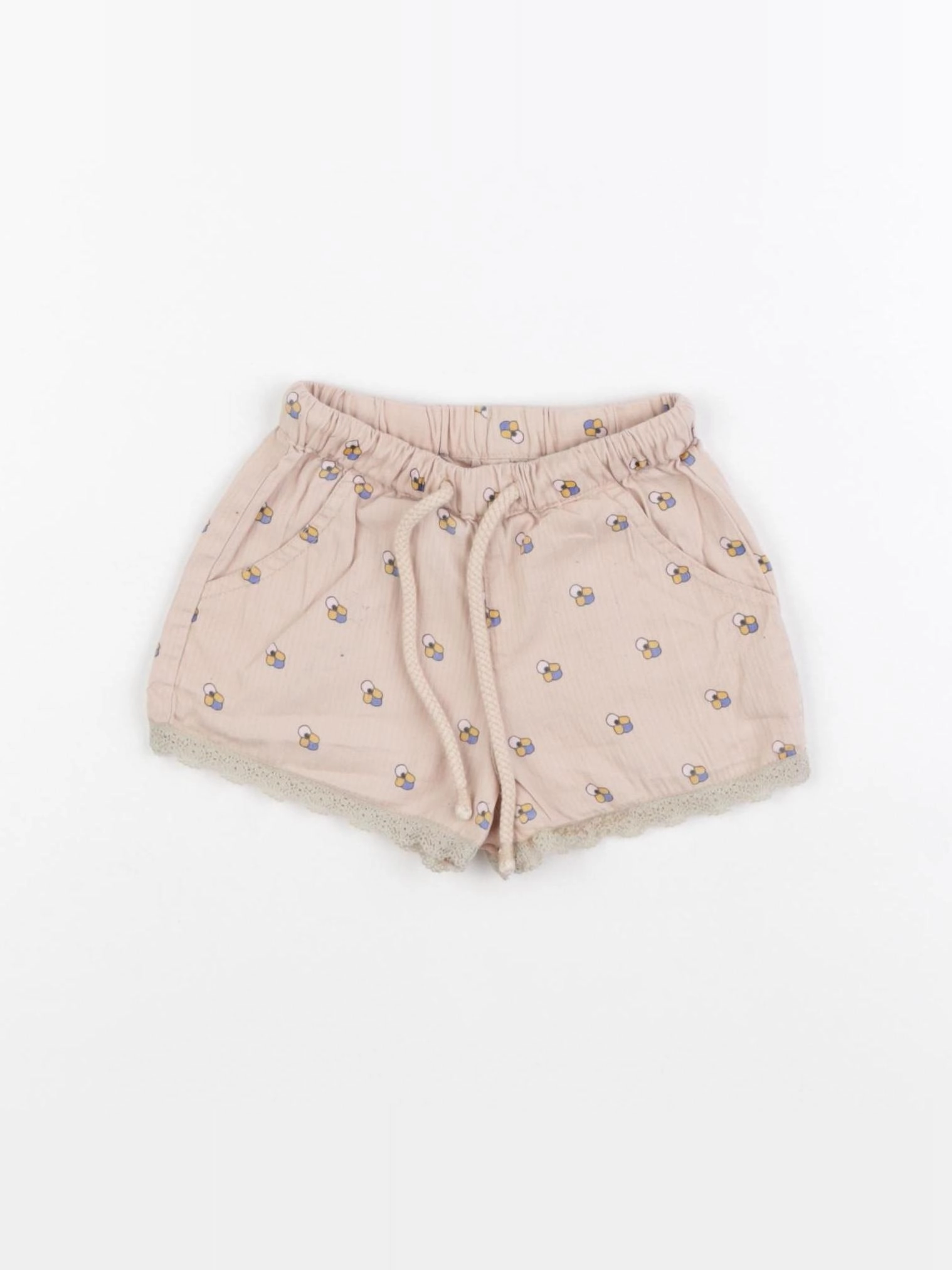 Monoprix - short rose - 6/9 mois