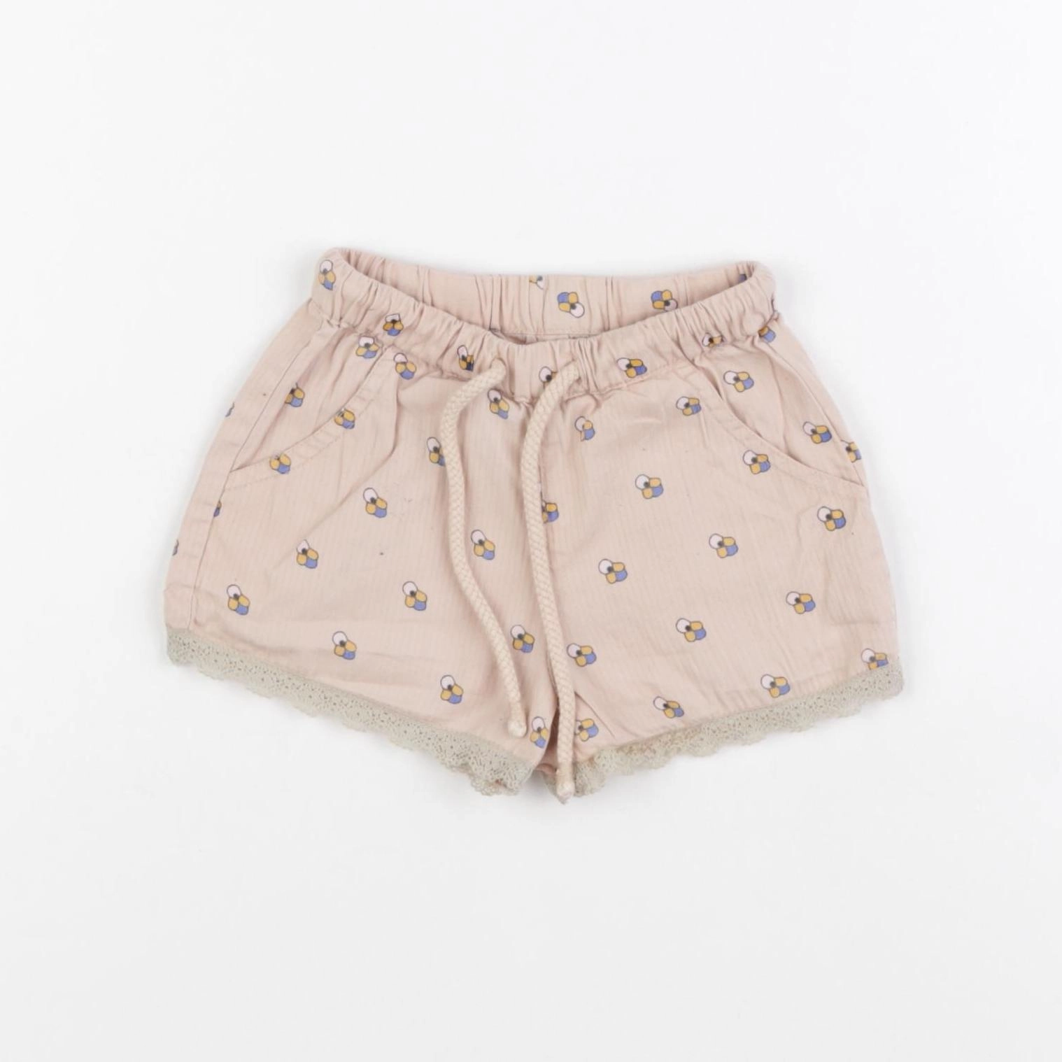 Monoprix - short rose - 6/9 mois