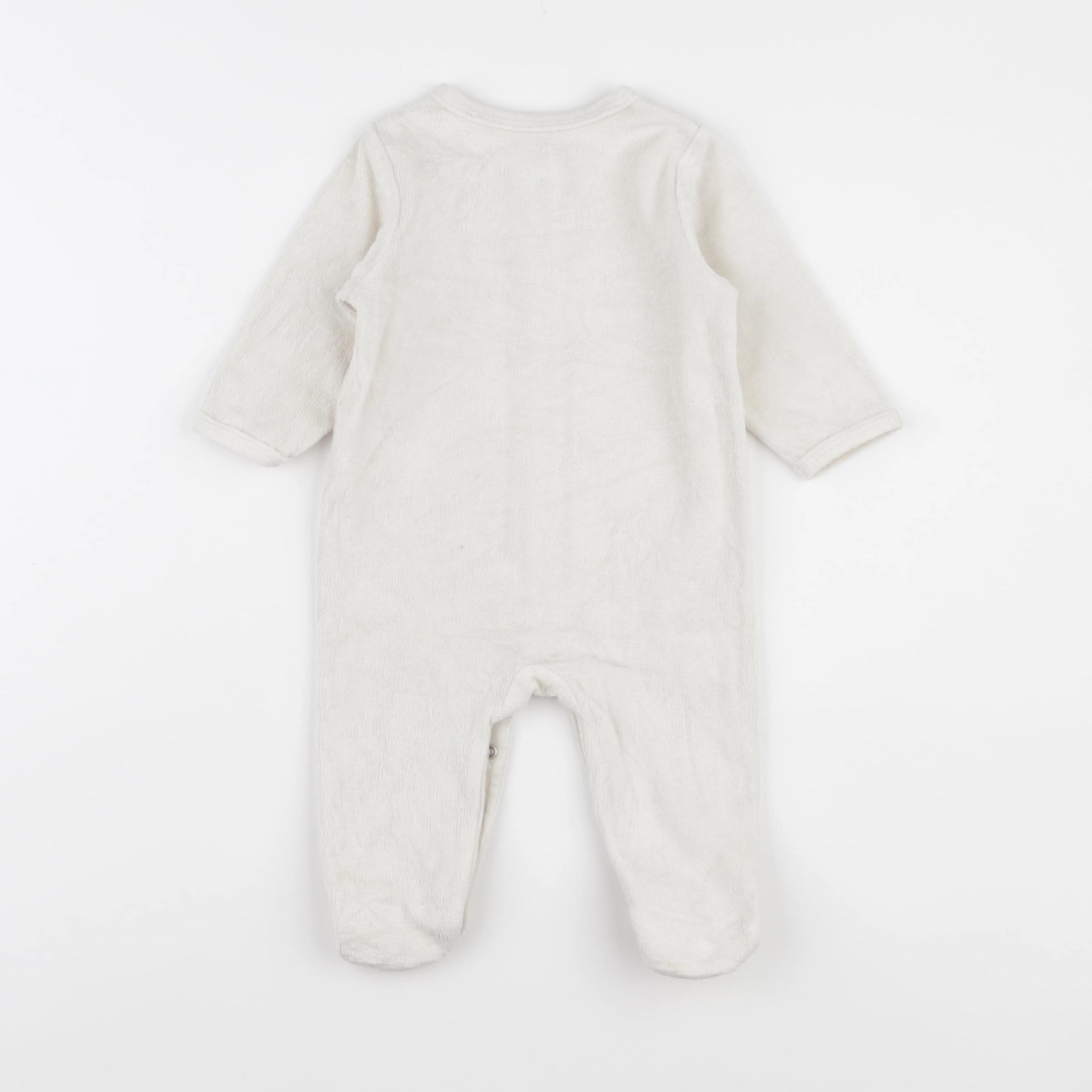 Vertbaudet - pyjama velours beige - 6 mois