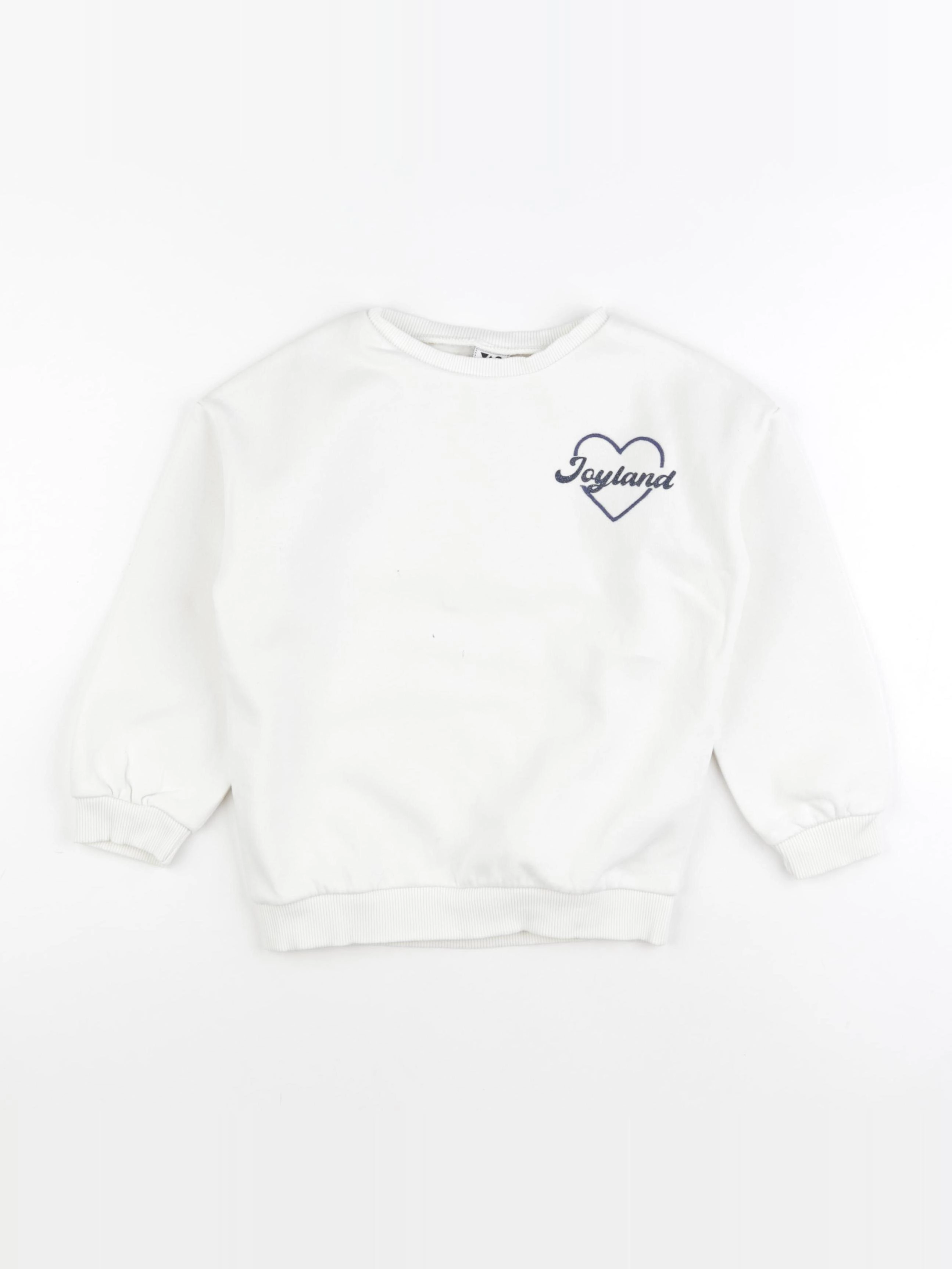 Tape à l'oeil - sweat blanc - 6 ans