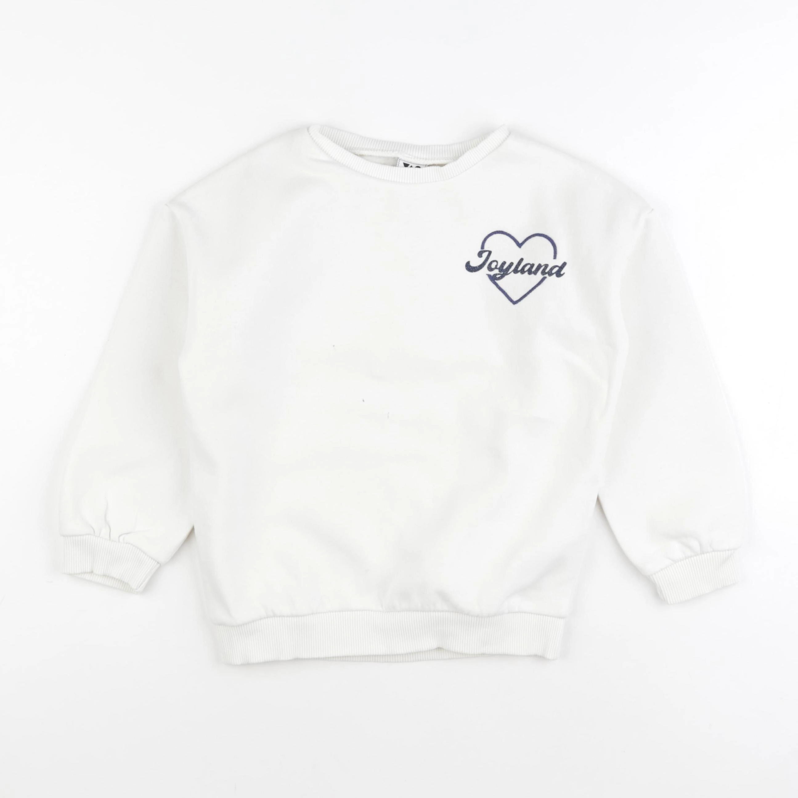 Tape à l'oeil - sweat blanc - 6 ans