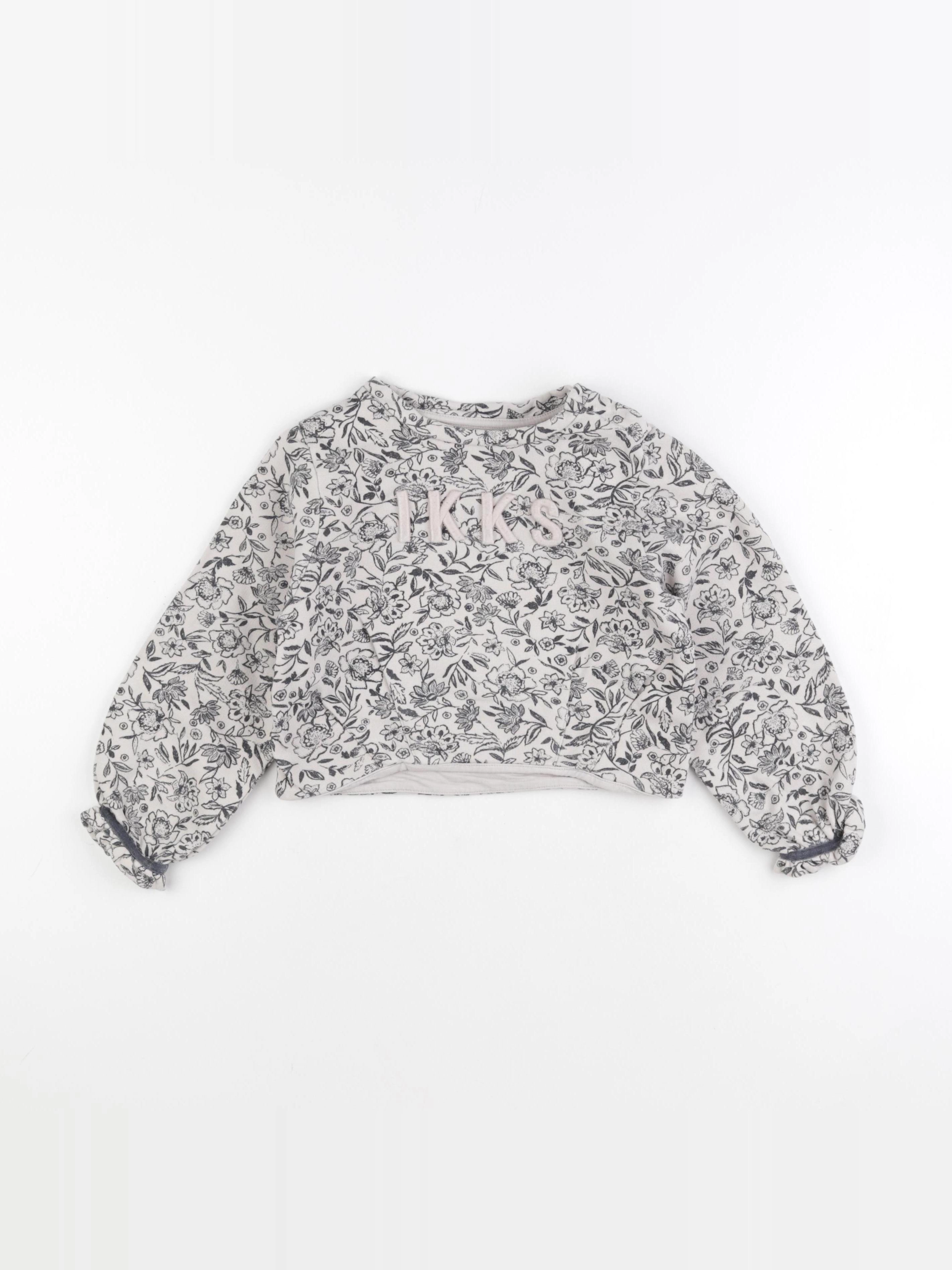IKKS - sweat gris - 6 ans