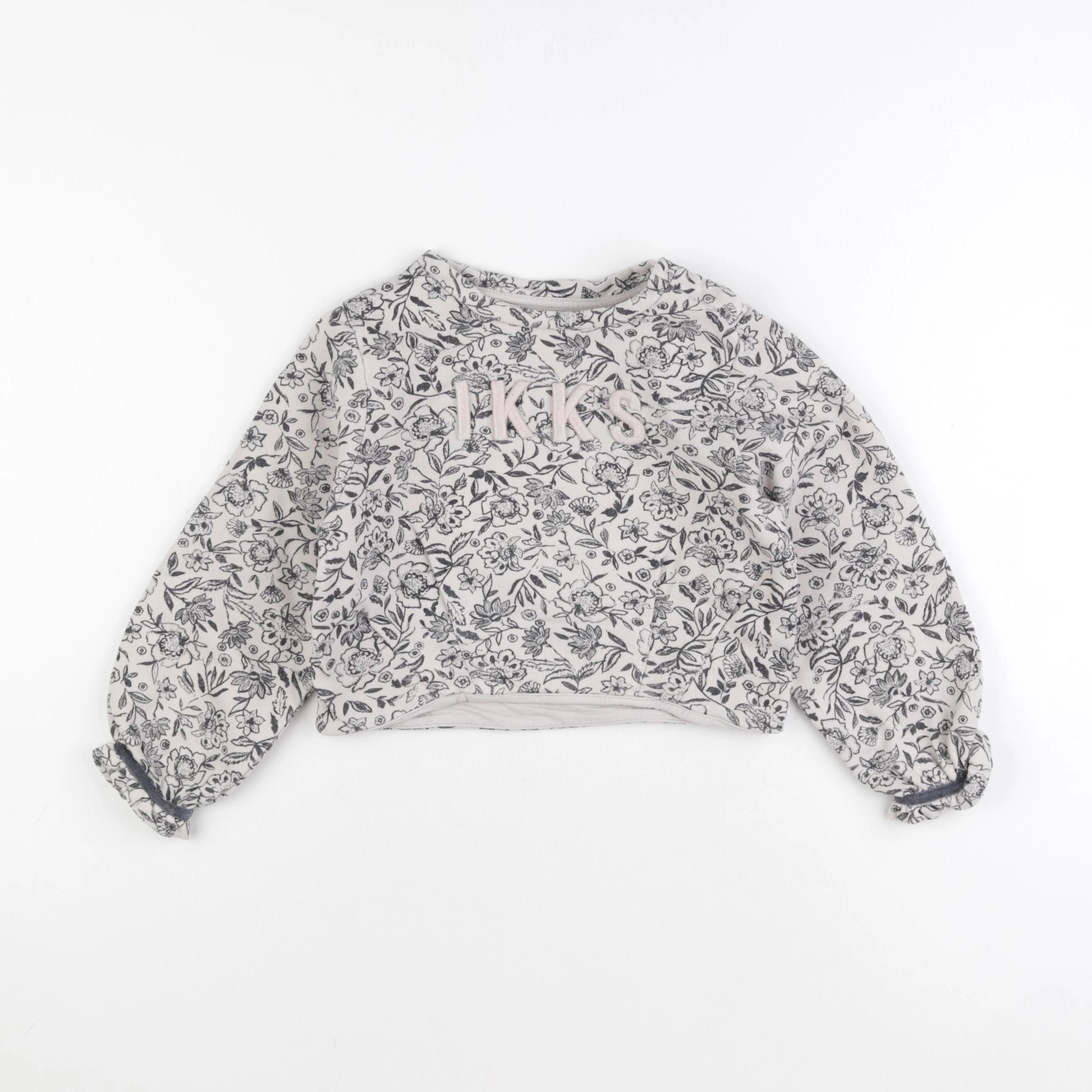 IKKS - sweat gris - 6 ans