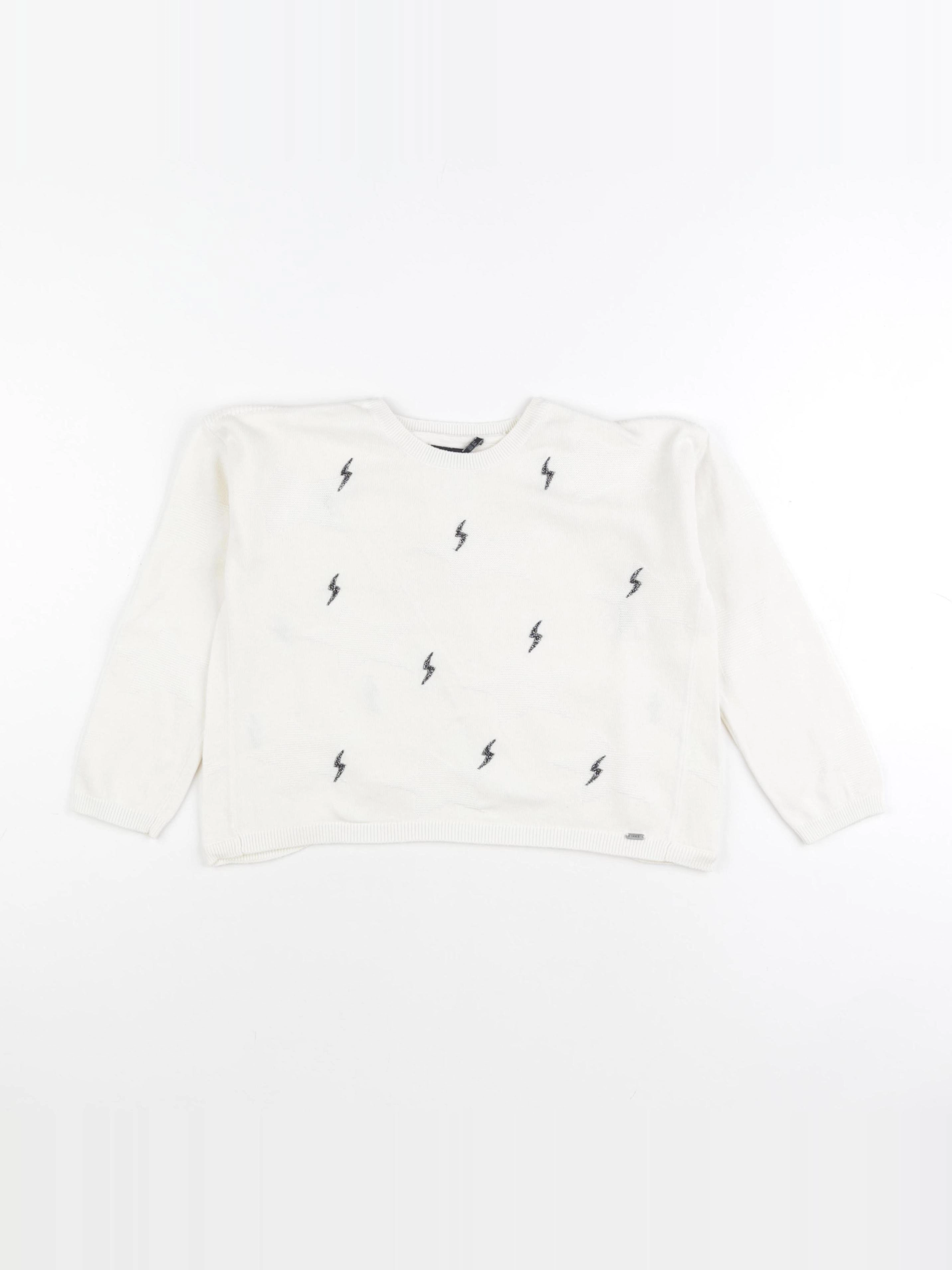 IKKS - pull blanc - 5 ans