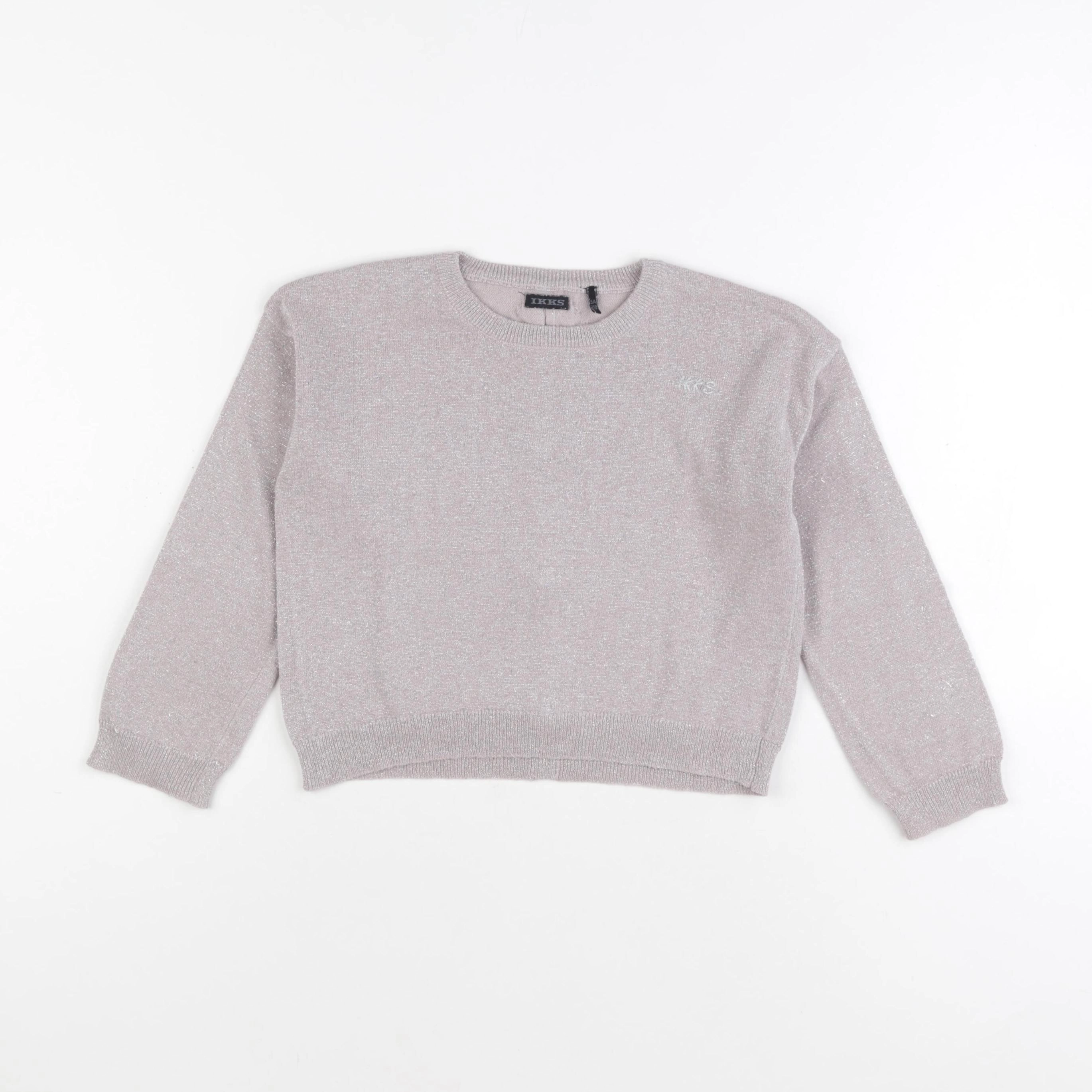 IKKS - pull rose, argent - 5 ans