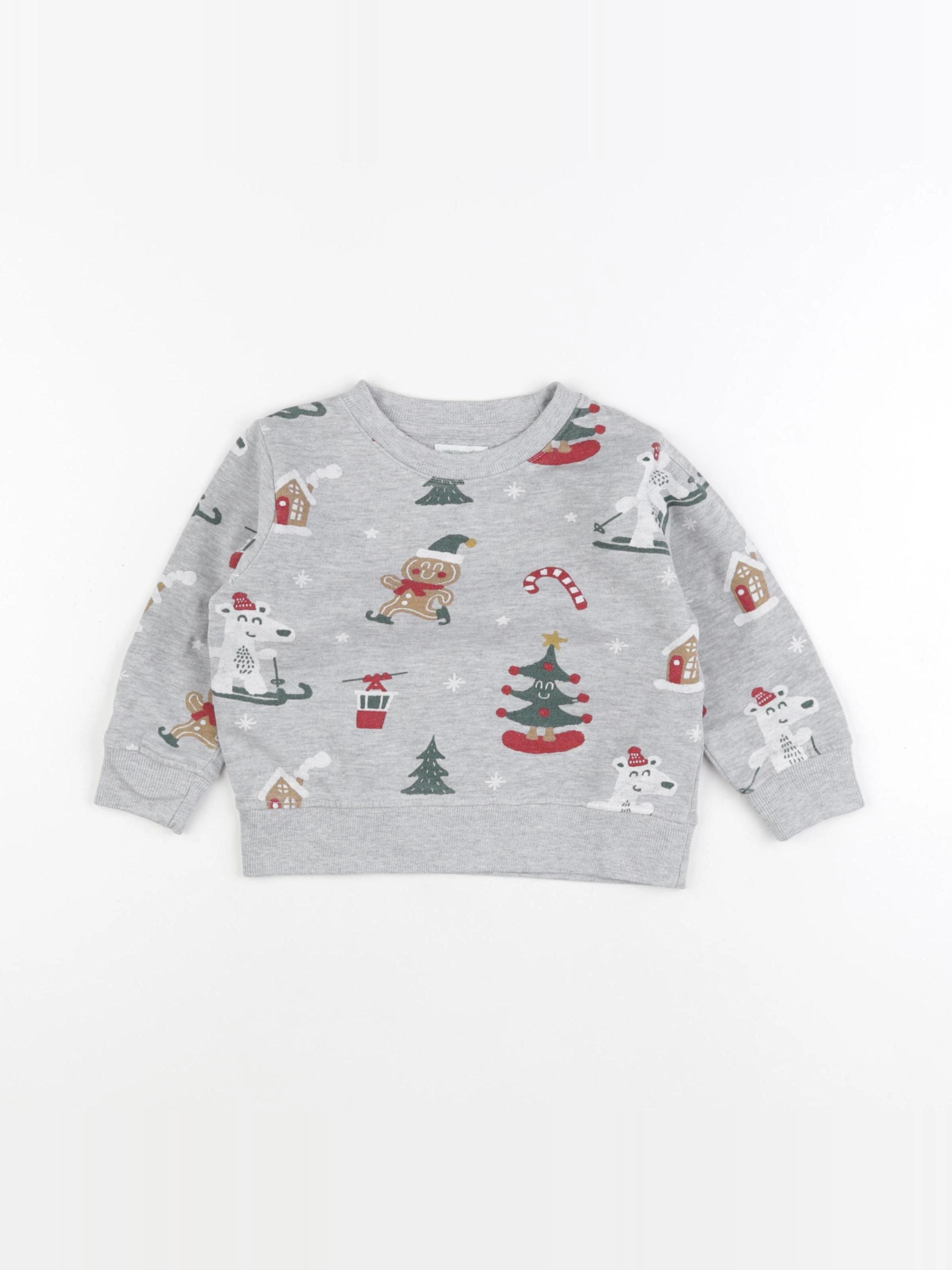 Vertbaudet - sweat gris - 3 ans