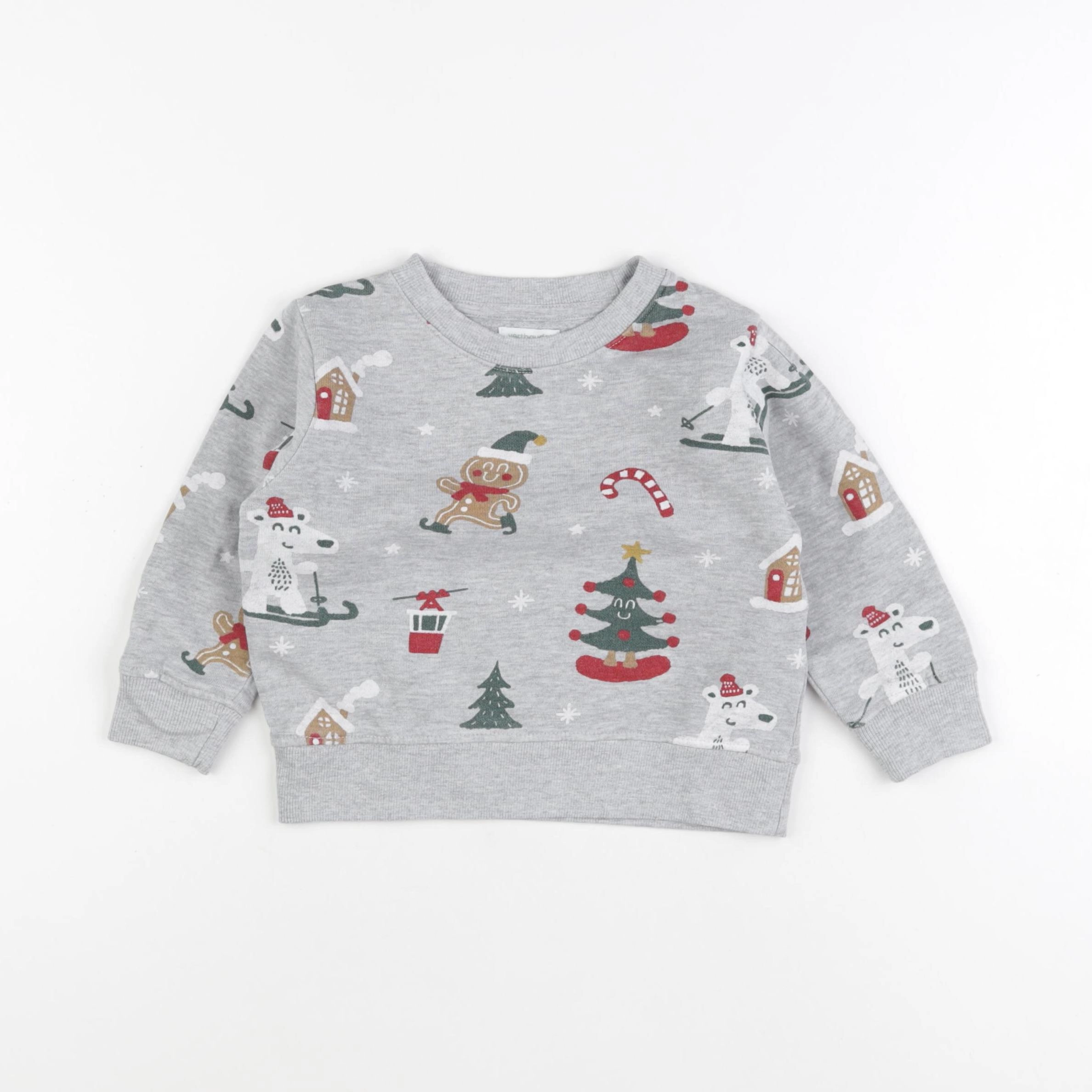 Vertbaudet - sweat gris - 3 ans