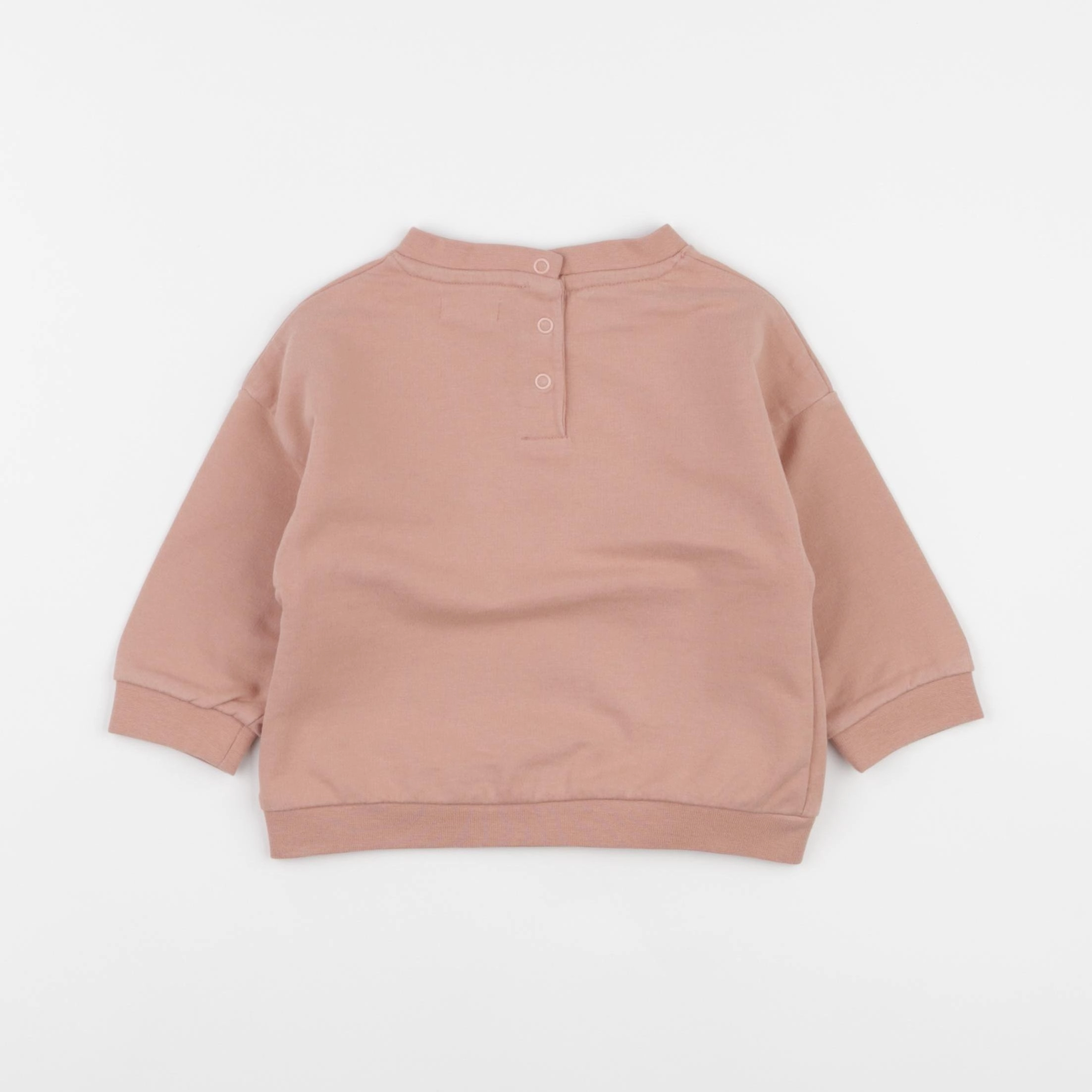 Vertbaudet - sweat rose - 9 mois