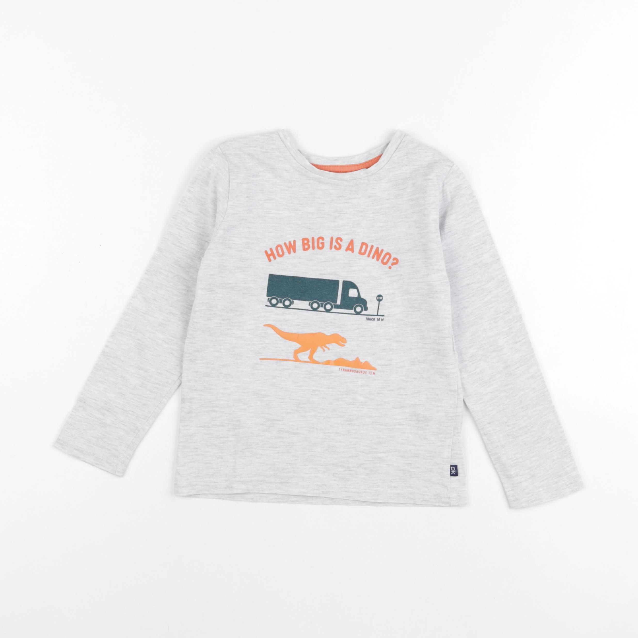 Okaidi - tee-shirt gris - 3 ans