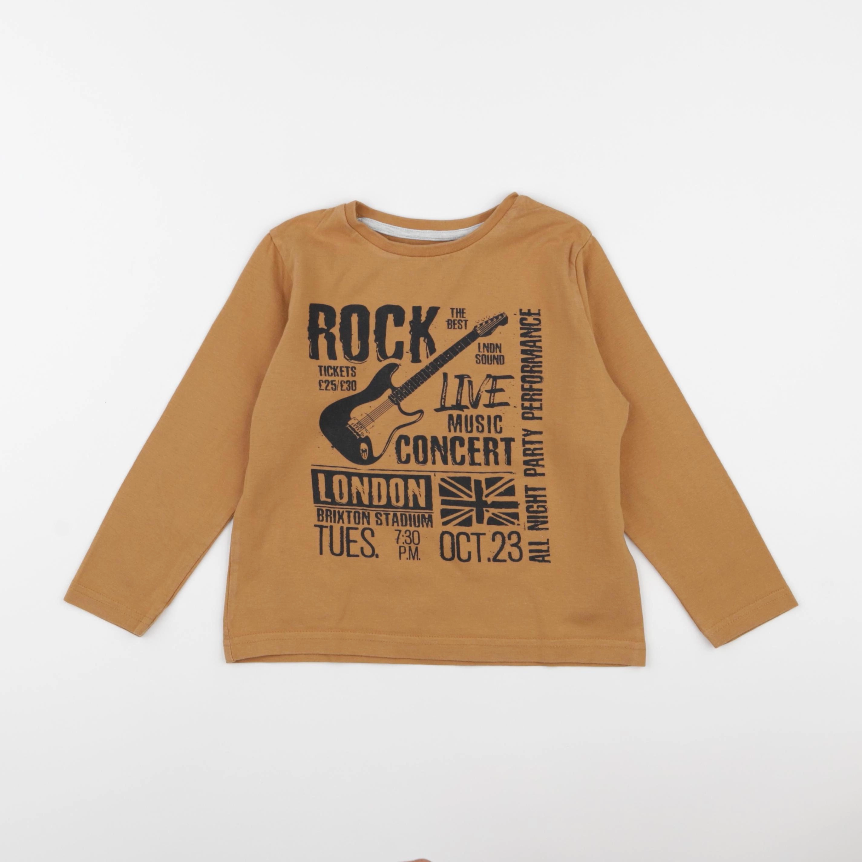 Vertbaudet - tee-shirt marron - 5 ans