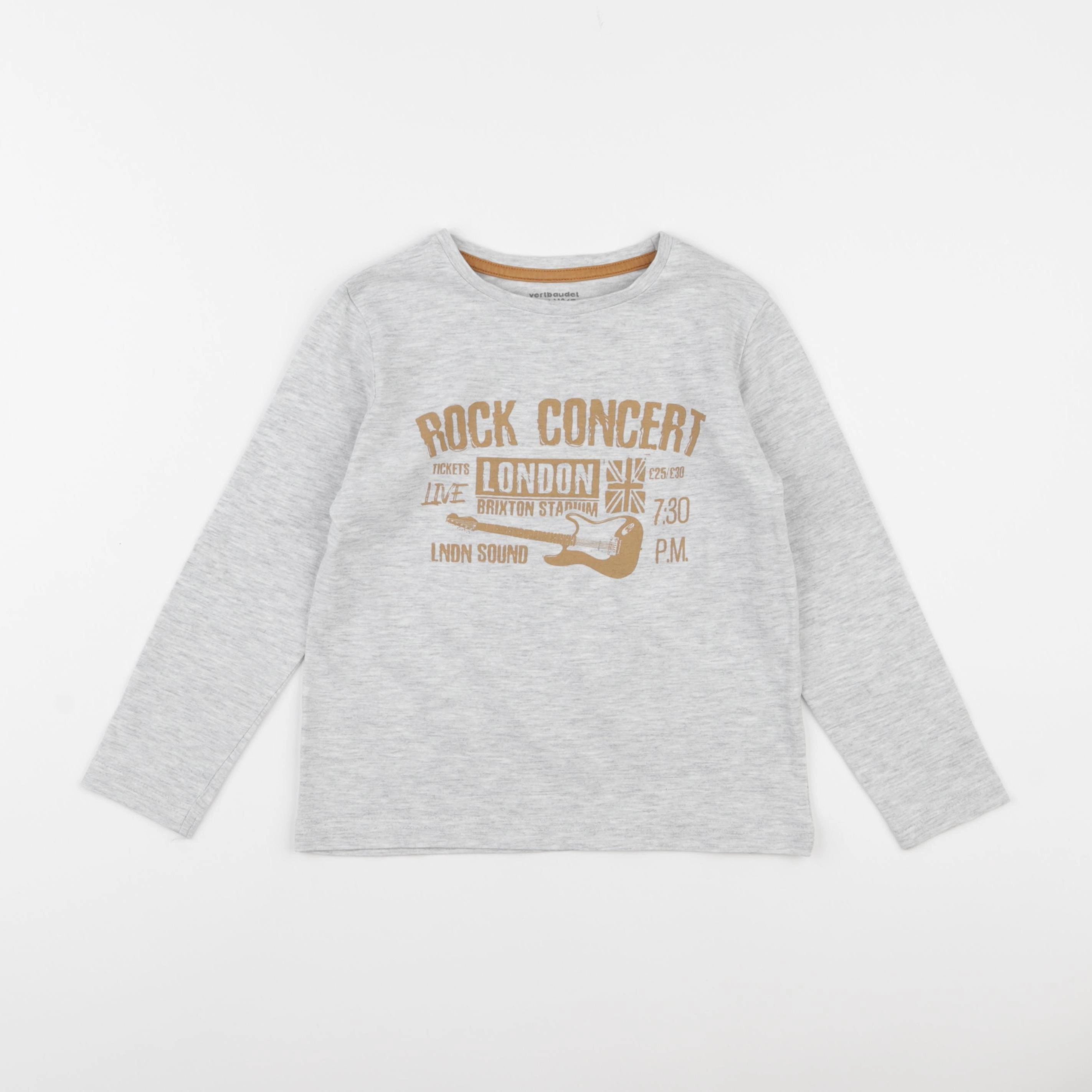 Vertbaudet - tee-shirt gris - 5 ans