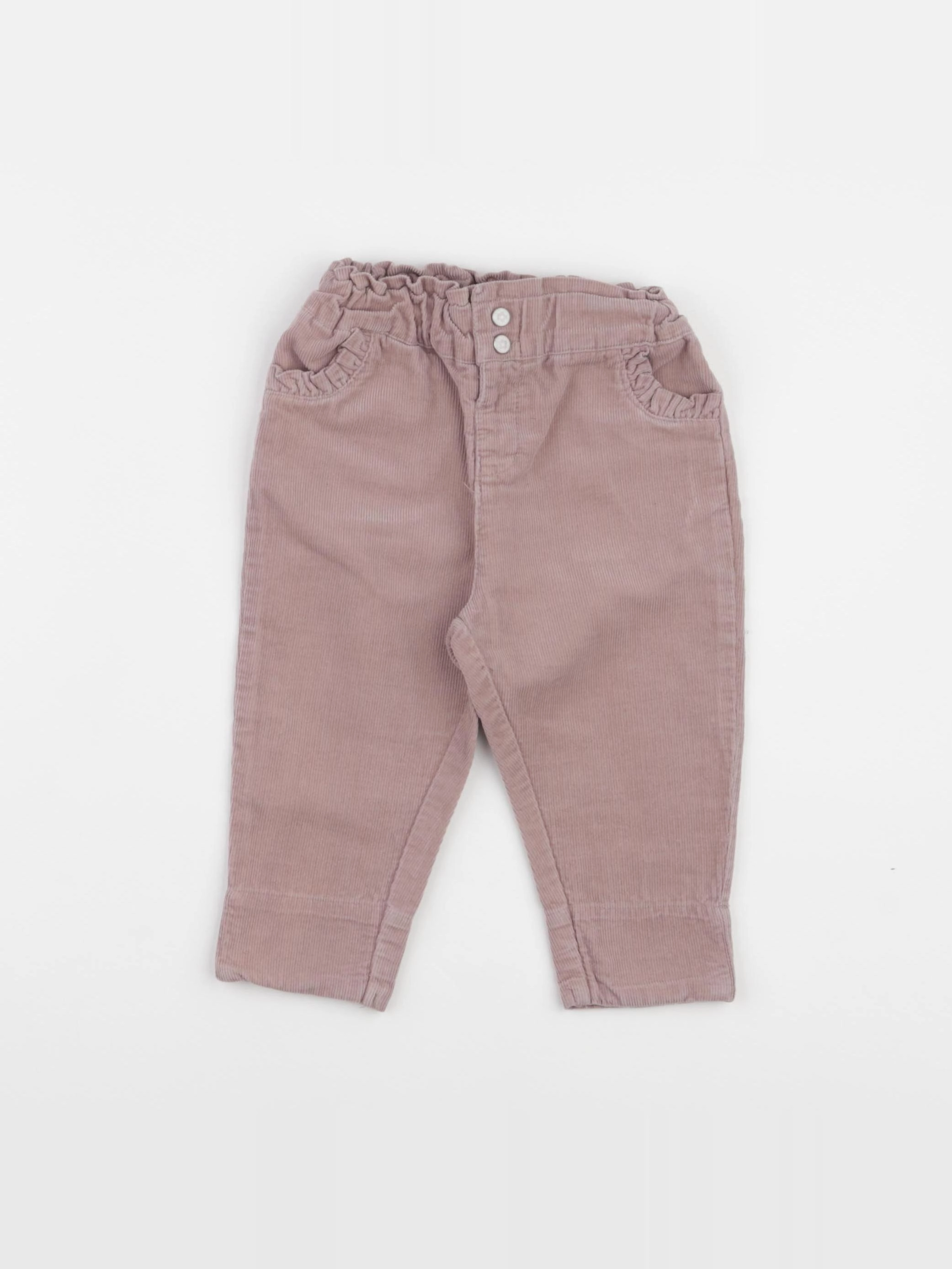 Vertbaudet - pantalon rose - 9 mois