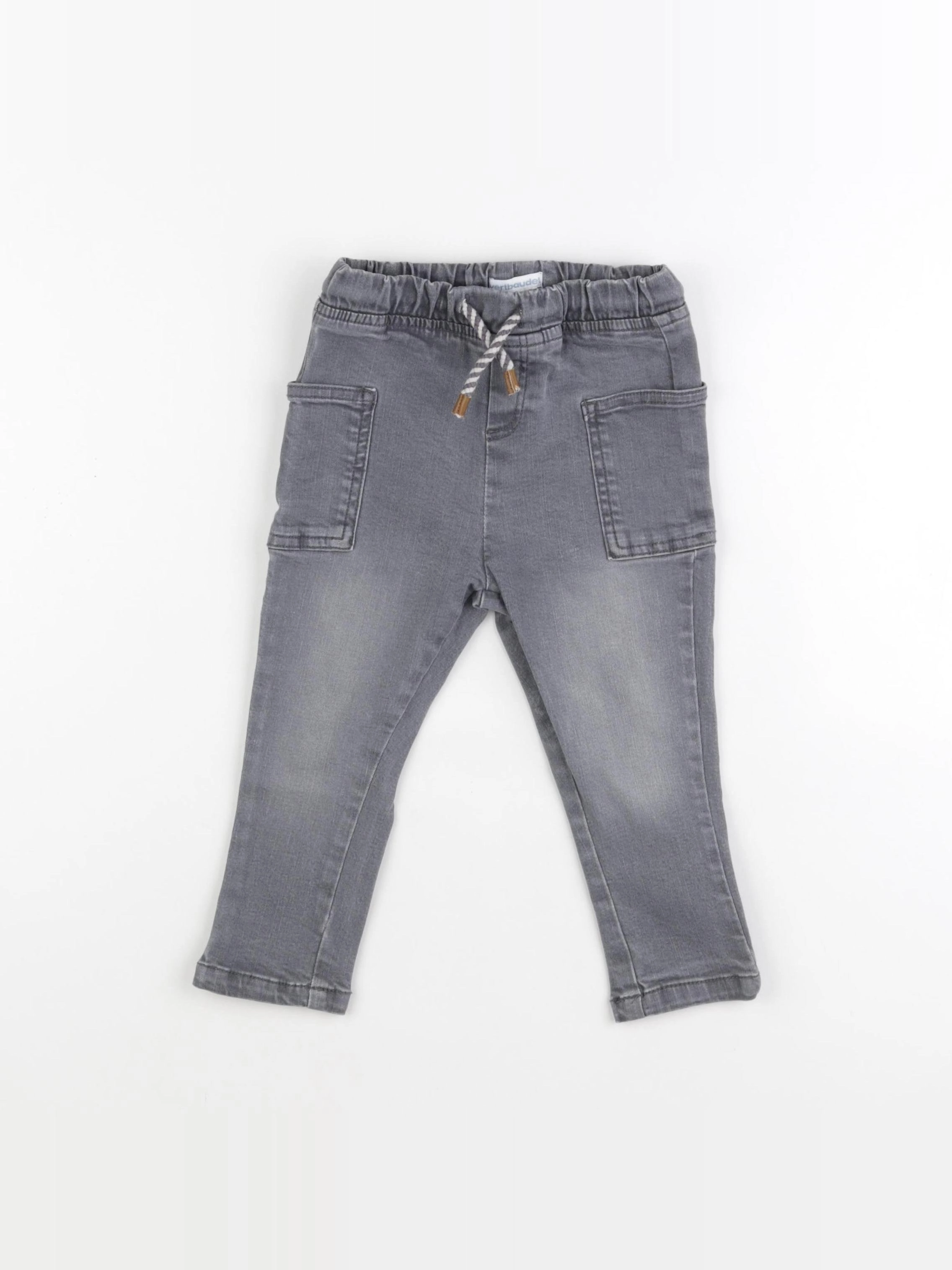 Vertbaudet - jean gris - 24 mois