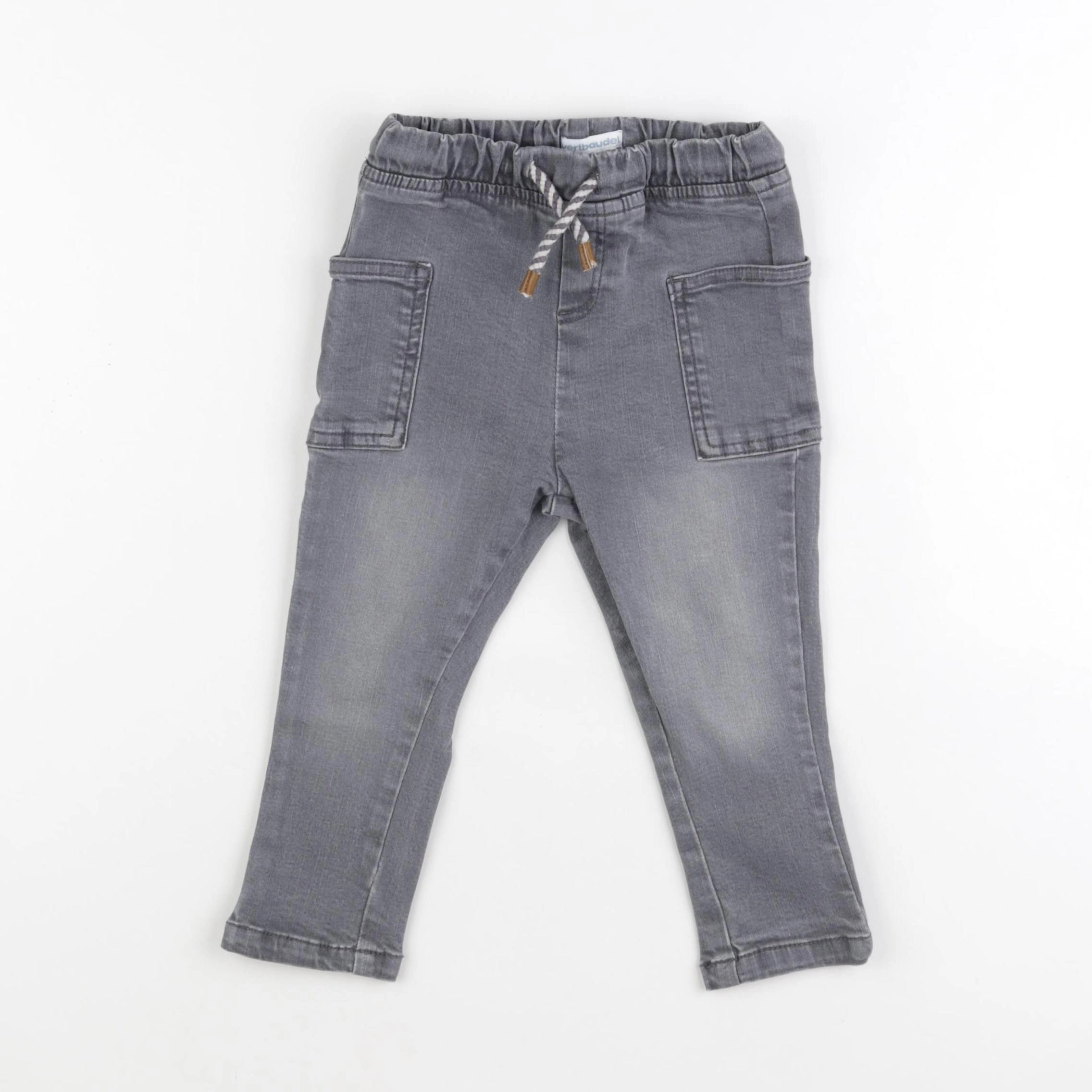 Vertbaudet - jean gris - 24 mois
