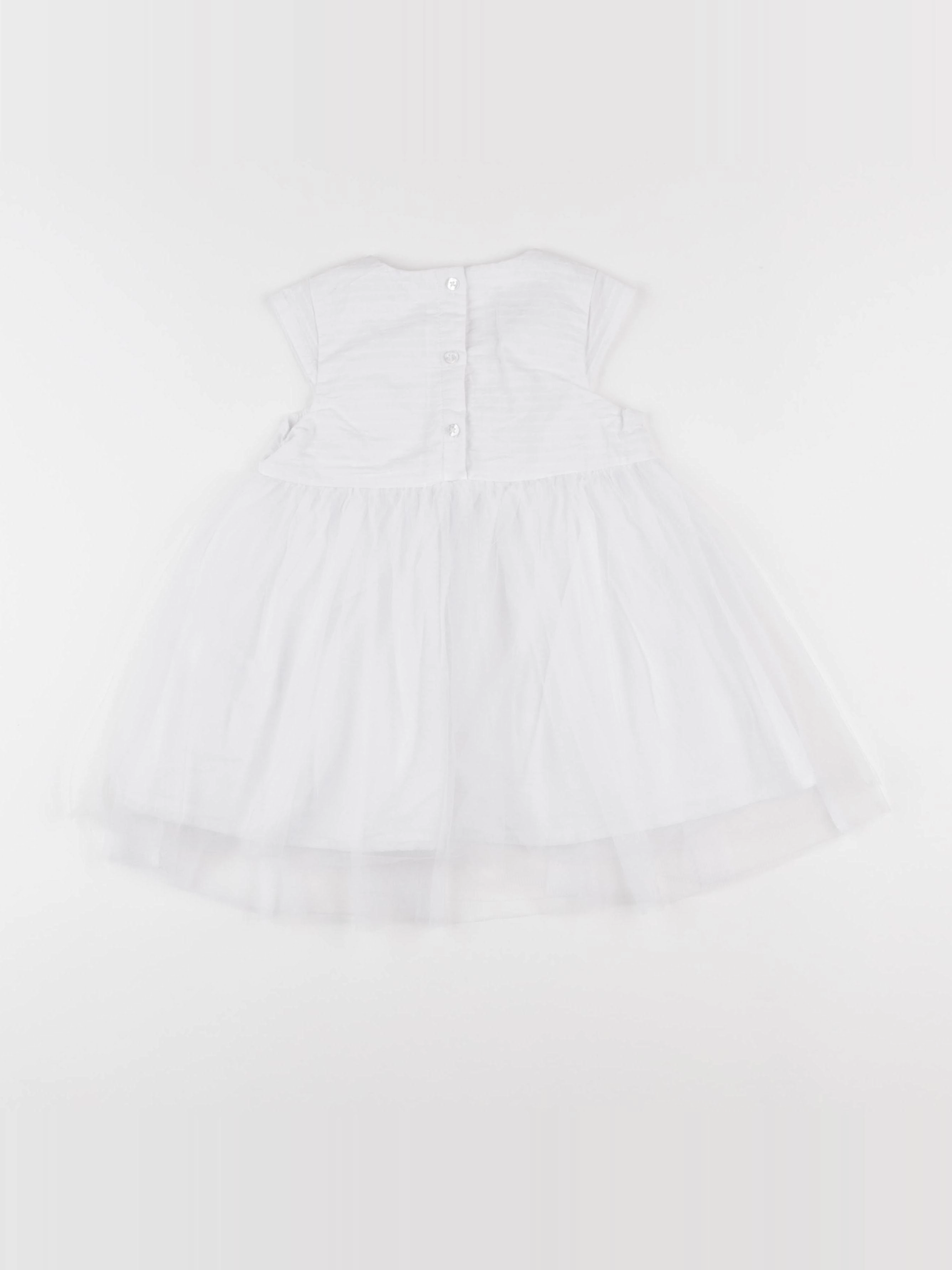 Vertbaudet - robe blanc - 24 mois