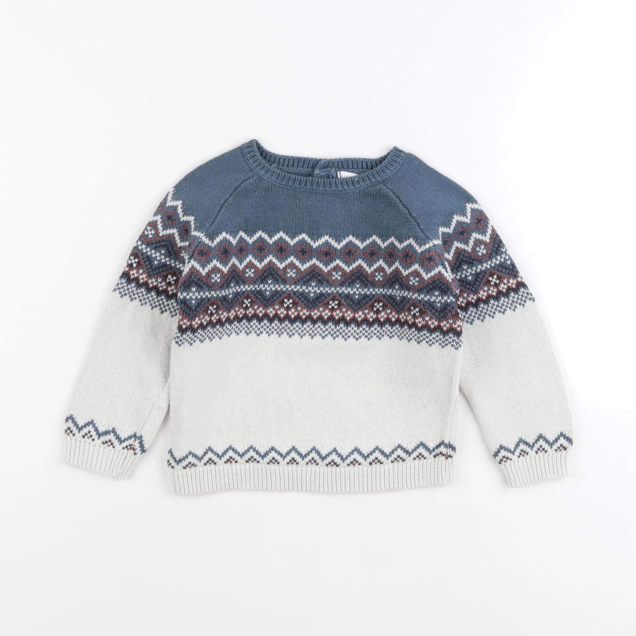 Vertbaudet - pull vert - 2 ans