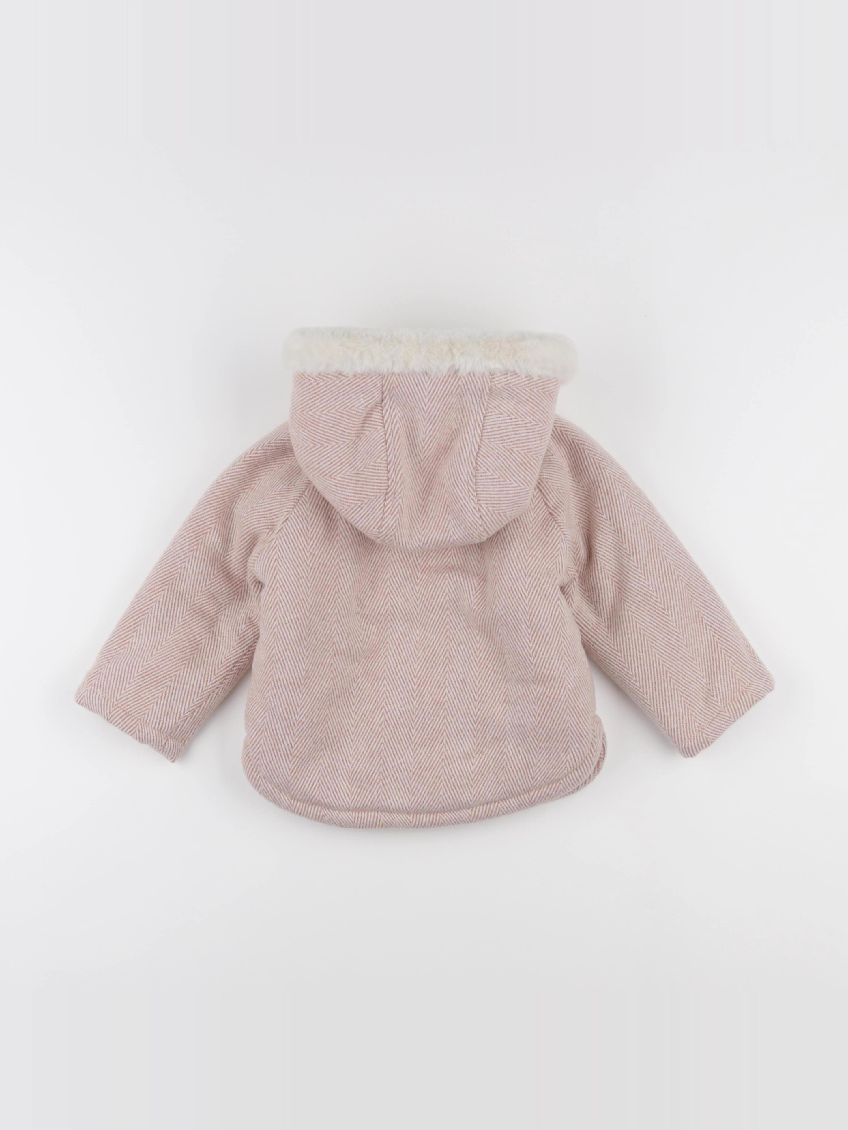 Vertbaudet - manteau rose - 24 mois