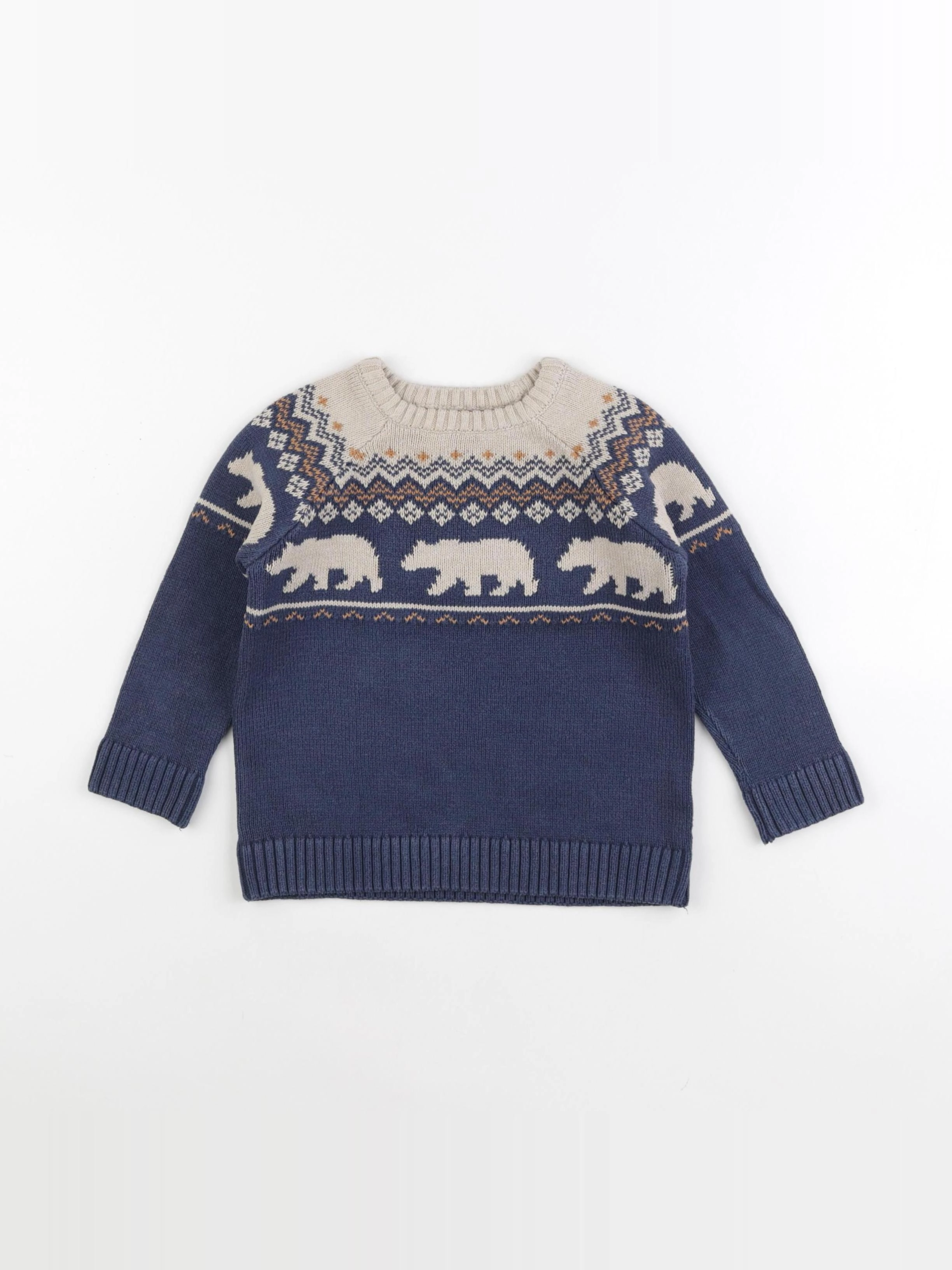 Vertbaudet - pull bleu - 3 ans