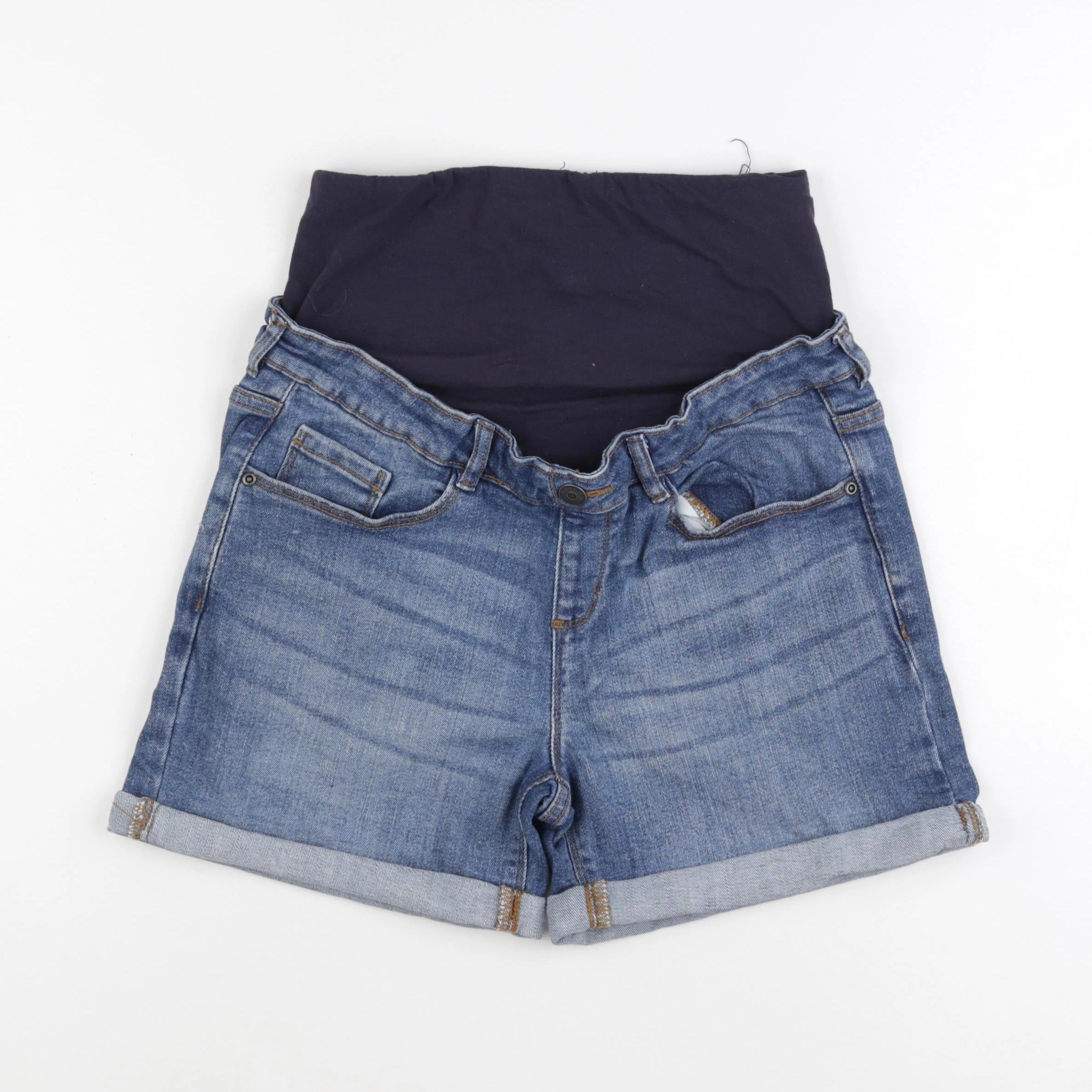 Vertbaudet - short grossesse bleu - 34