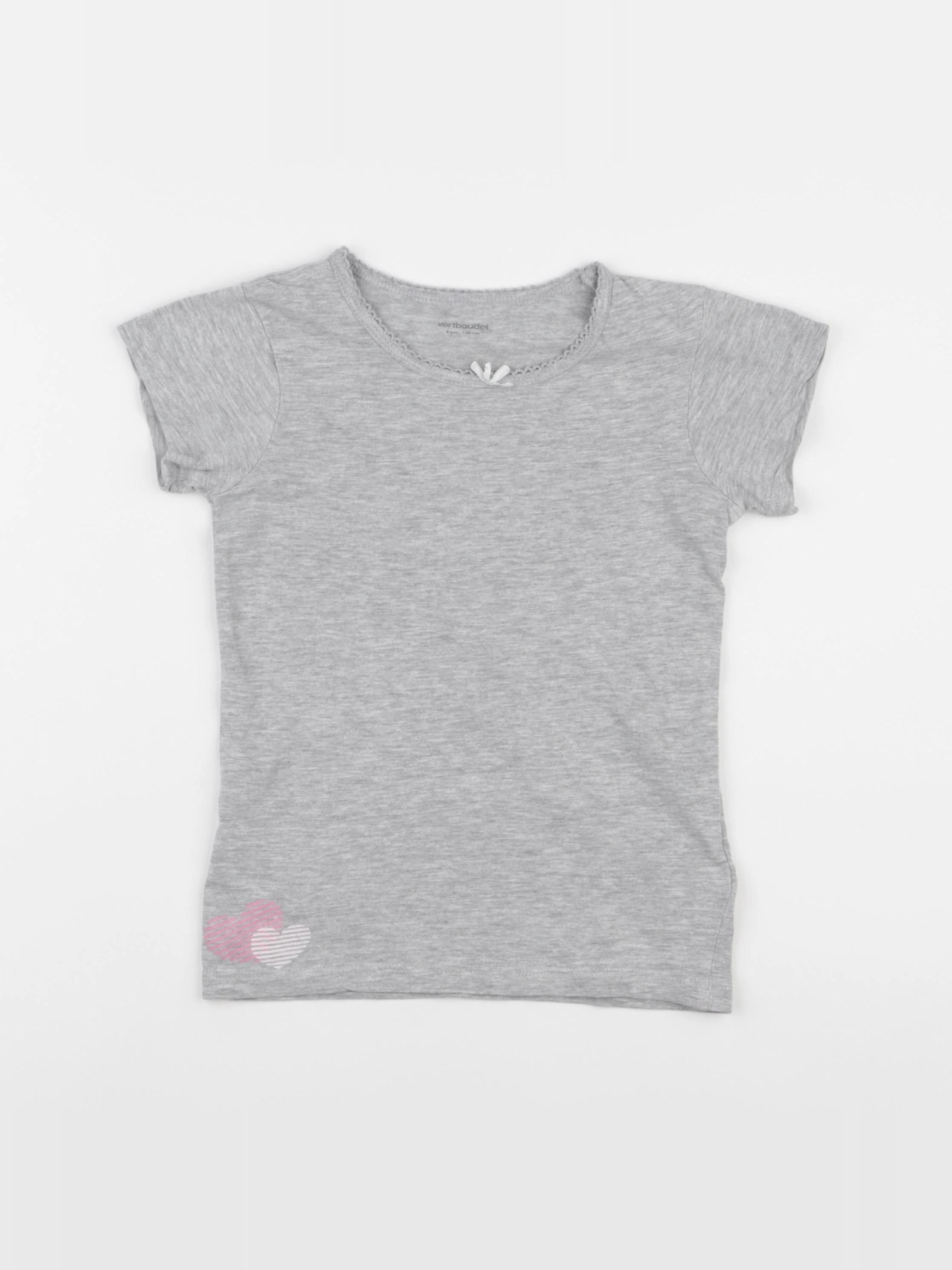 Vertbaudet - maillot de corps gris - 8 ans