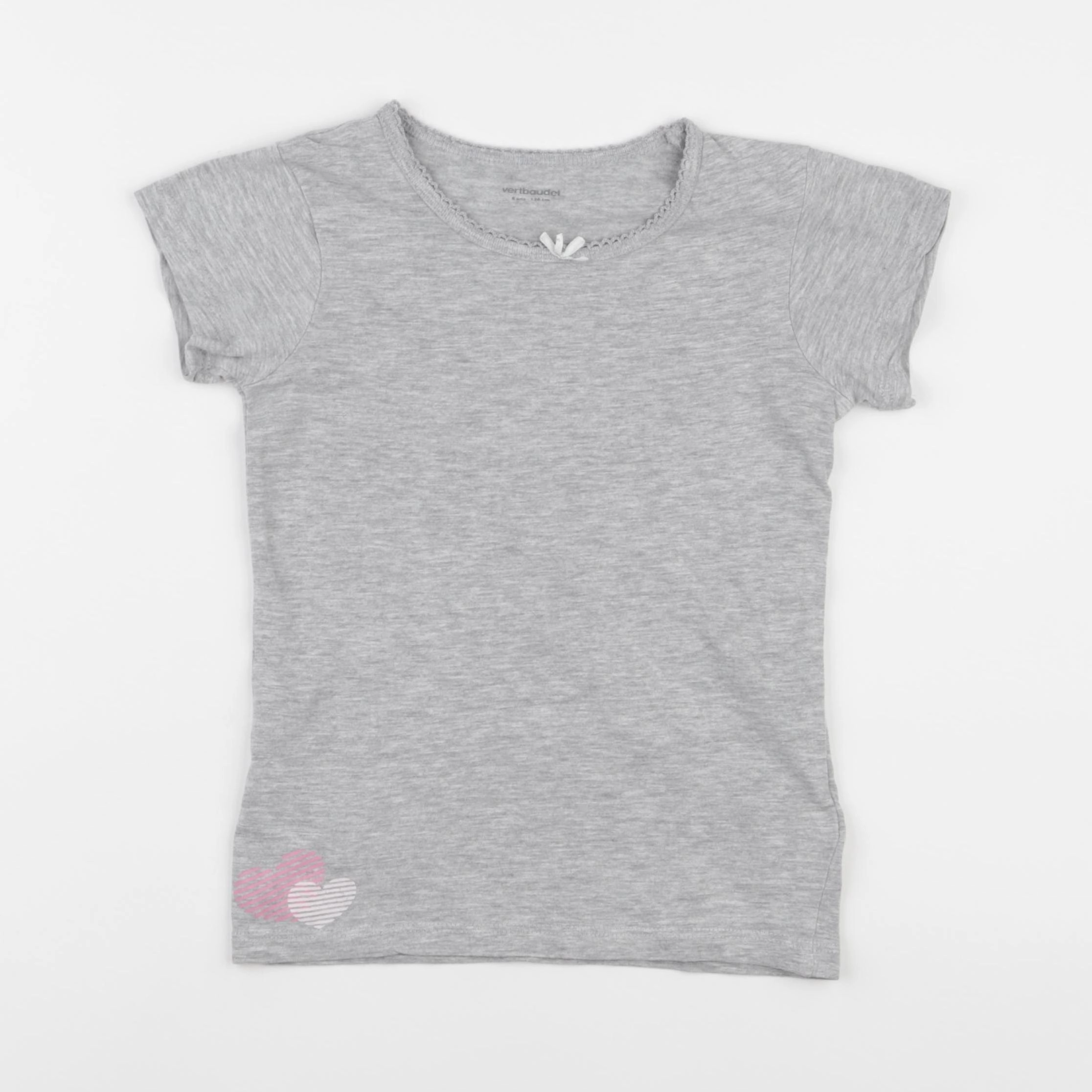 Vertbaudet - maillot de corps gris - 8 ans