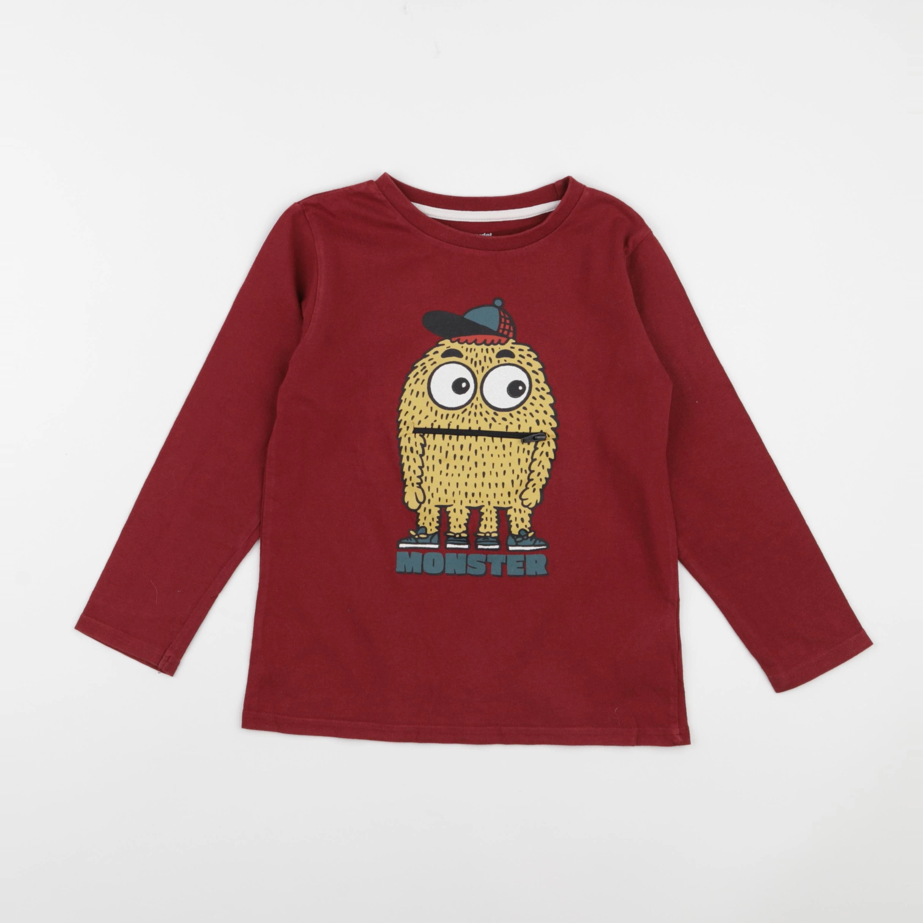 Vertbaudet - tee-shirt rouge - 8 ans
