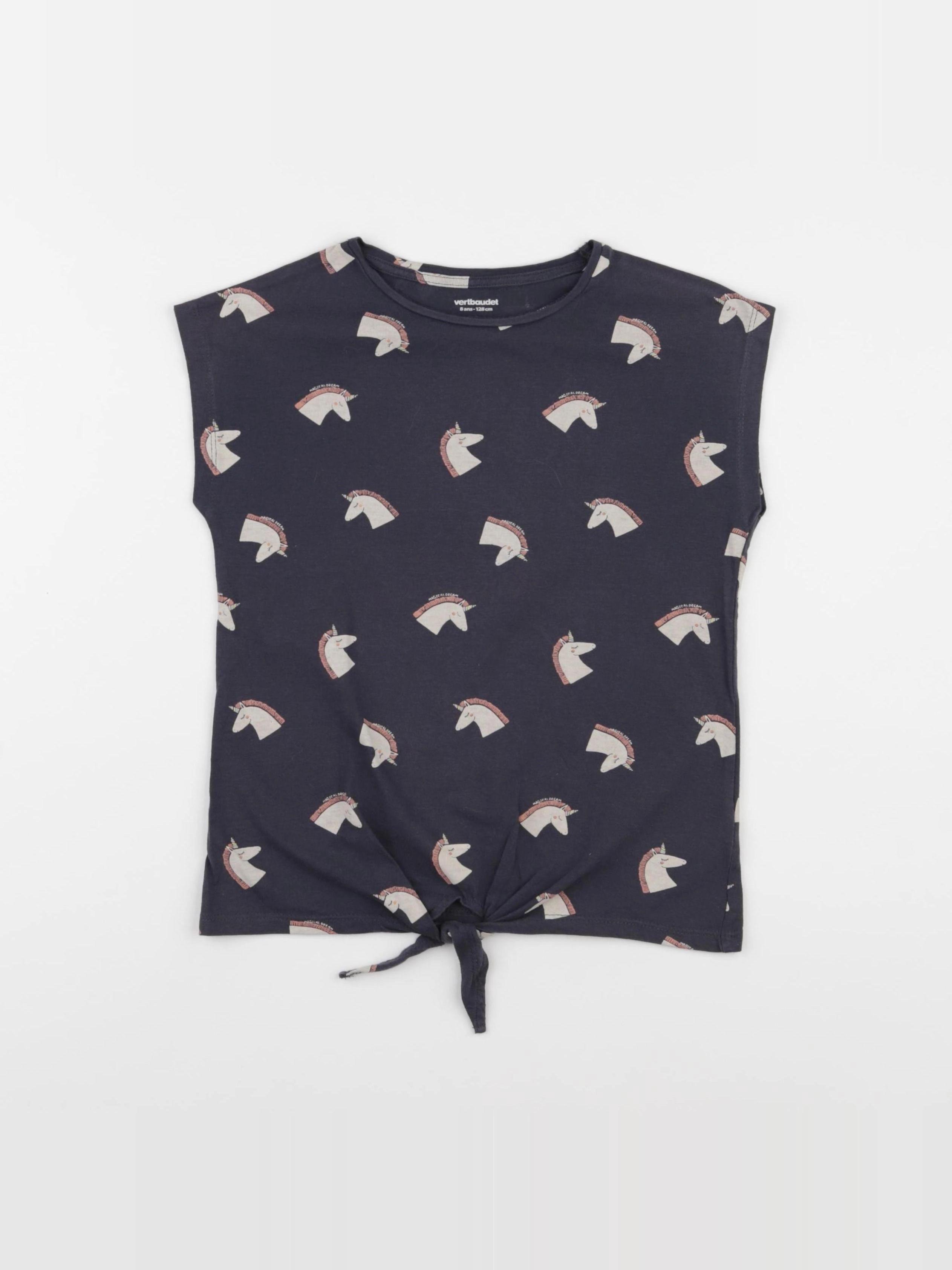 Vertbaudet - tee-shirt gris - 8 ans