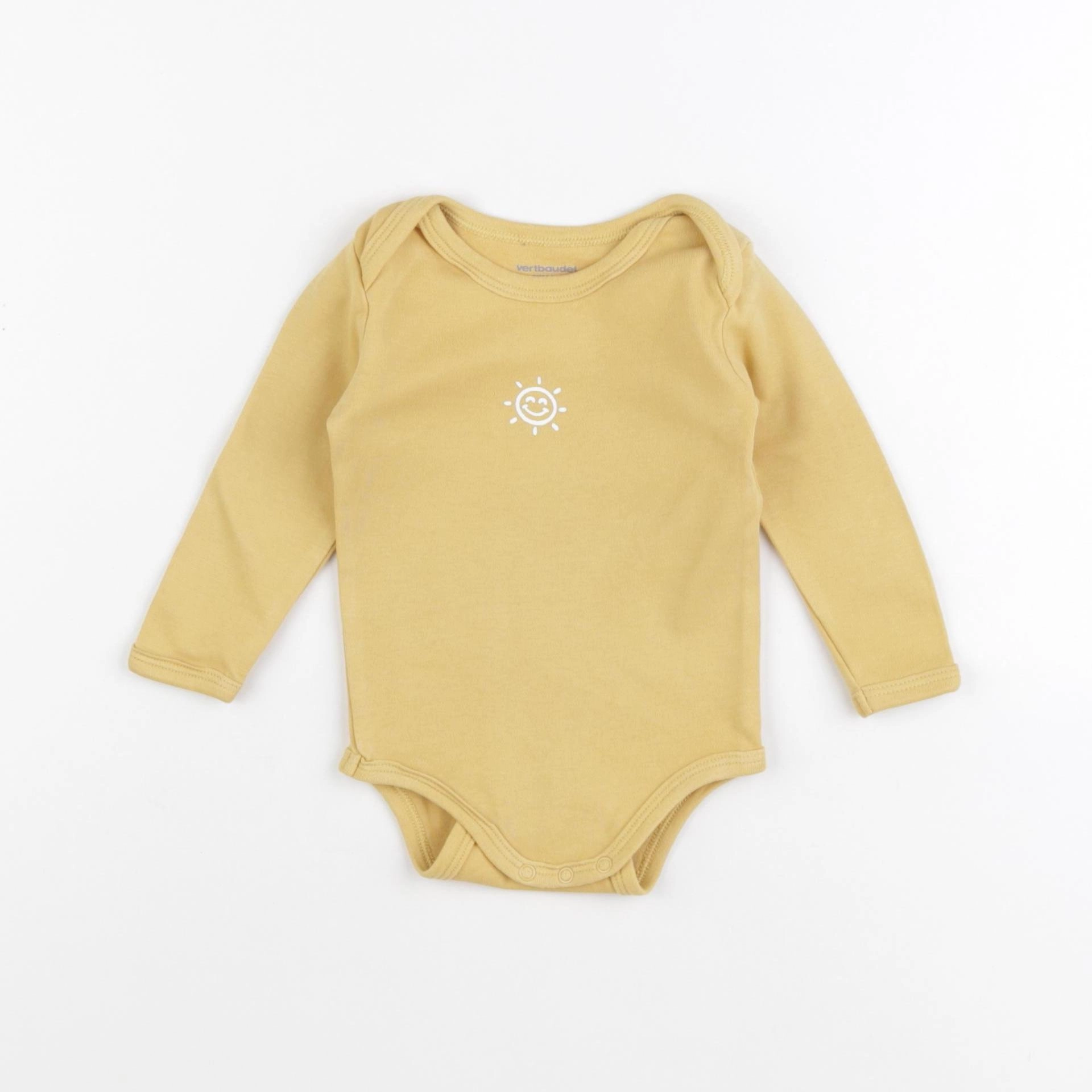 Vertbaudet - body jaune - 6 mois