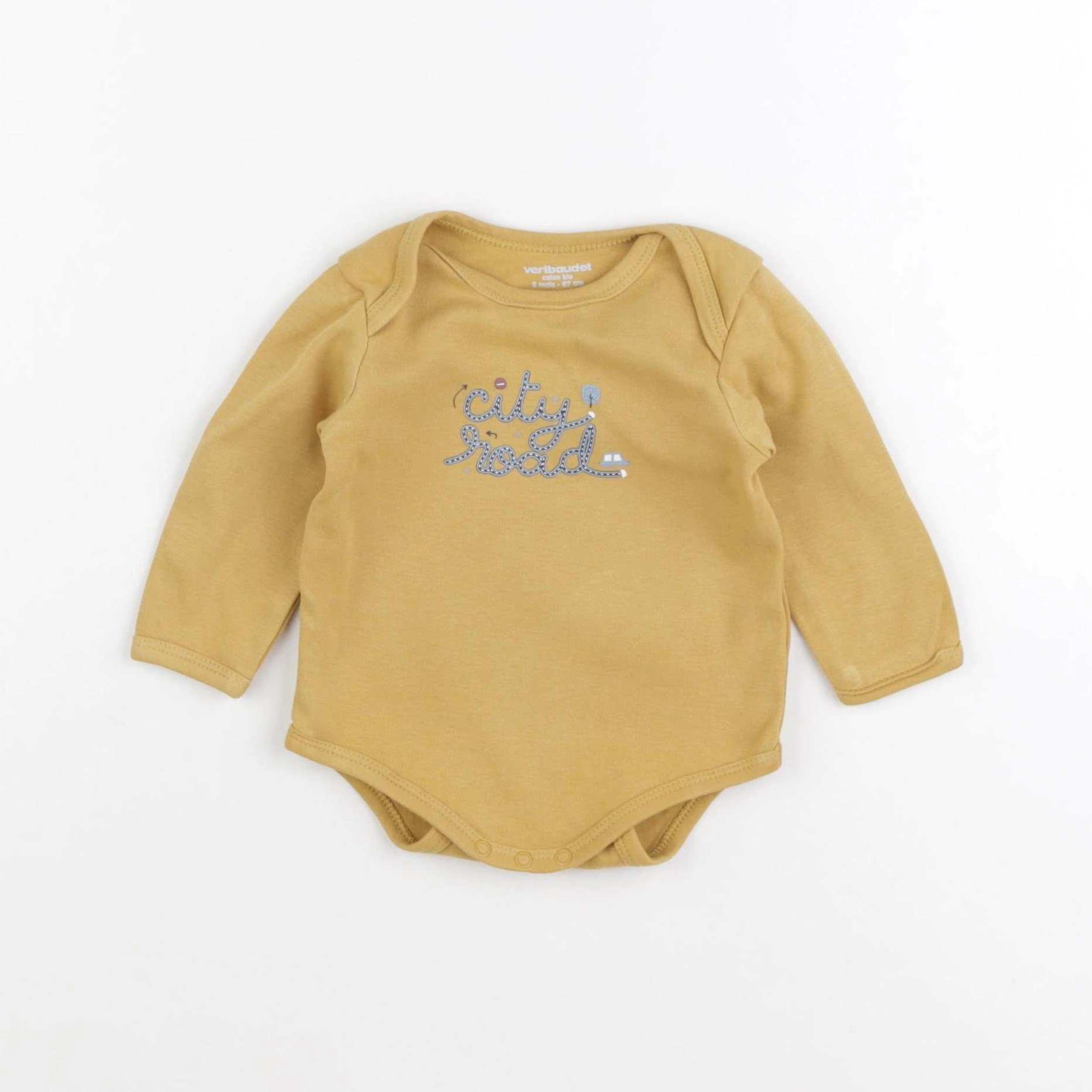 Vertbaudet - body jaune - 6 mois
