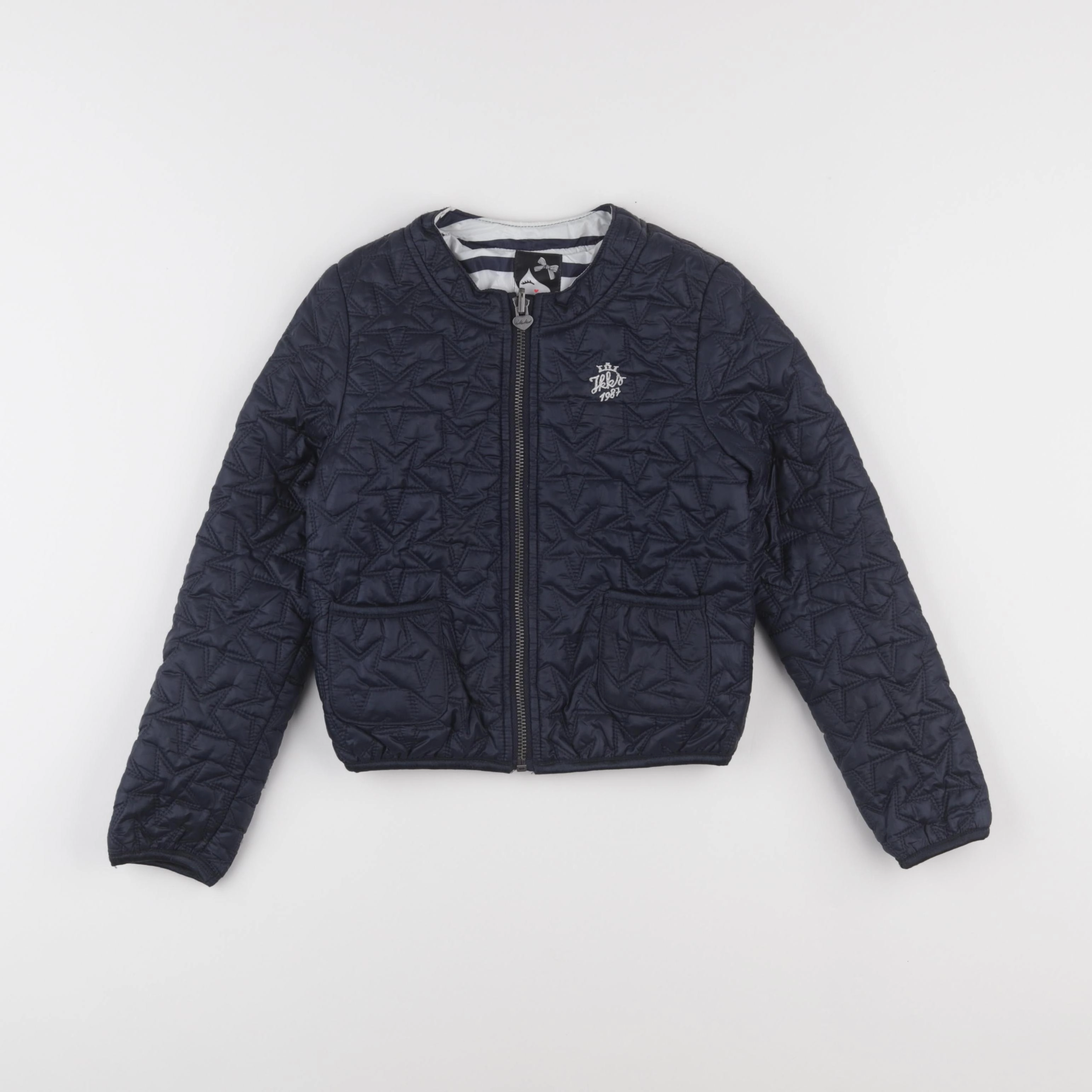 IKKS - doudoune réversible bleu - 8 ans