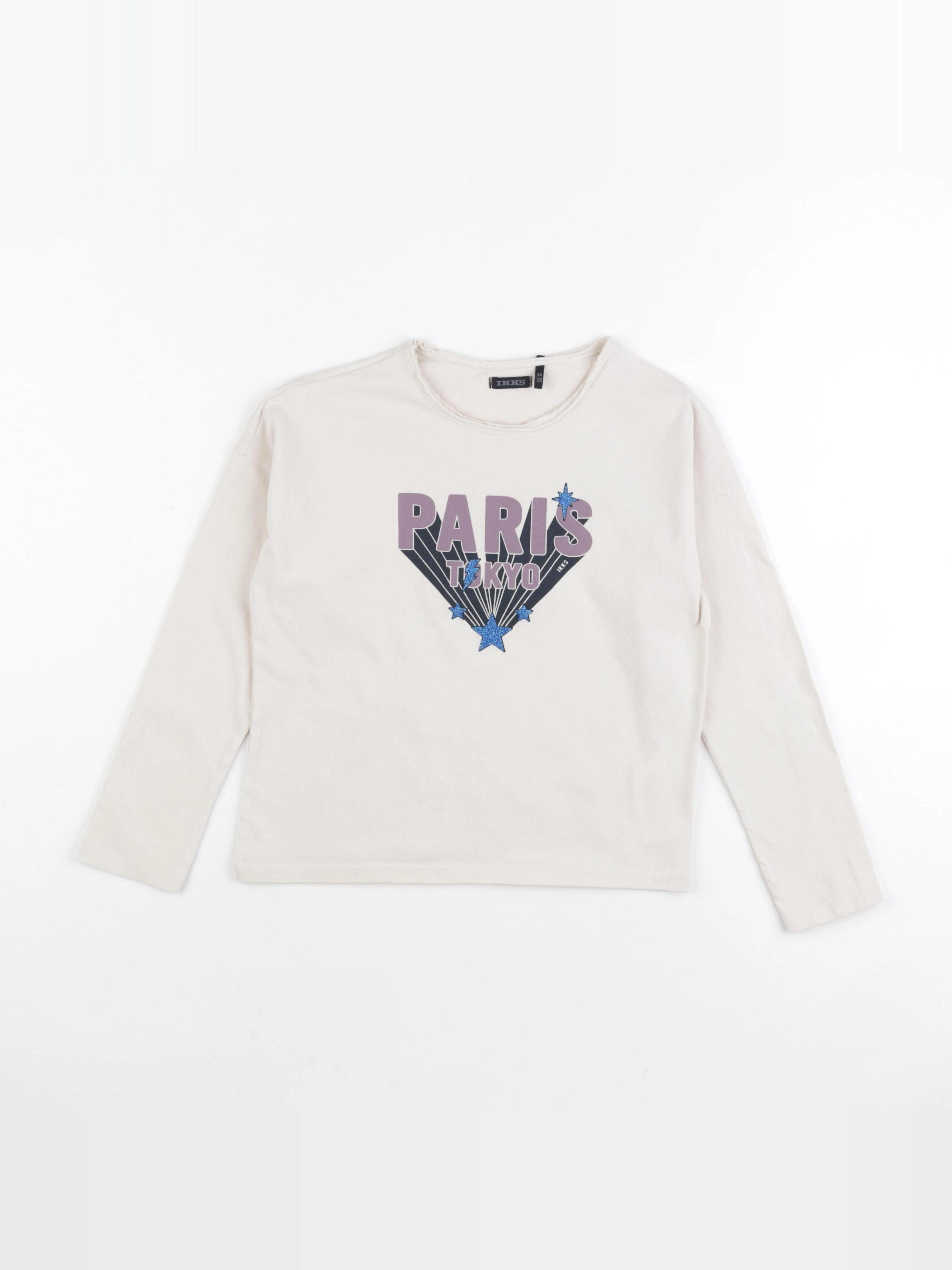 IKKS - tee-shirt beige - 8 ans