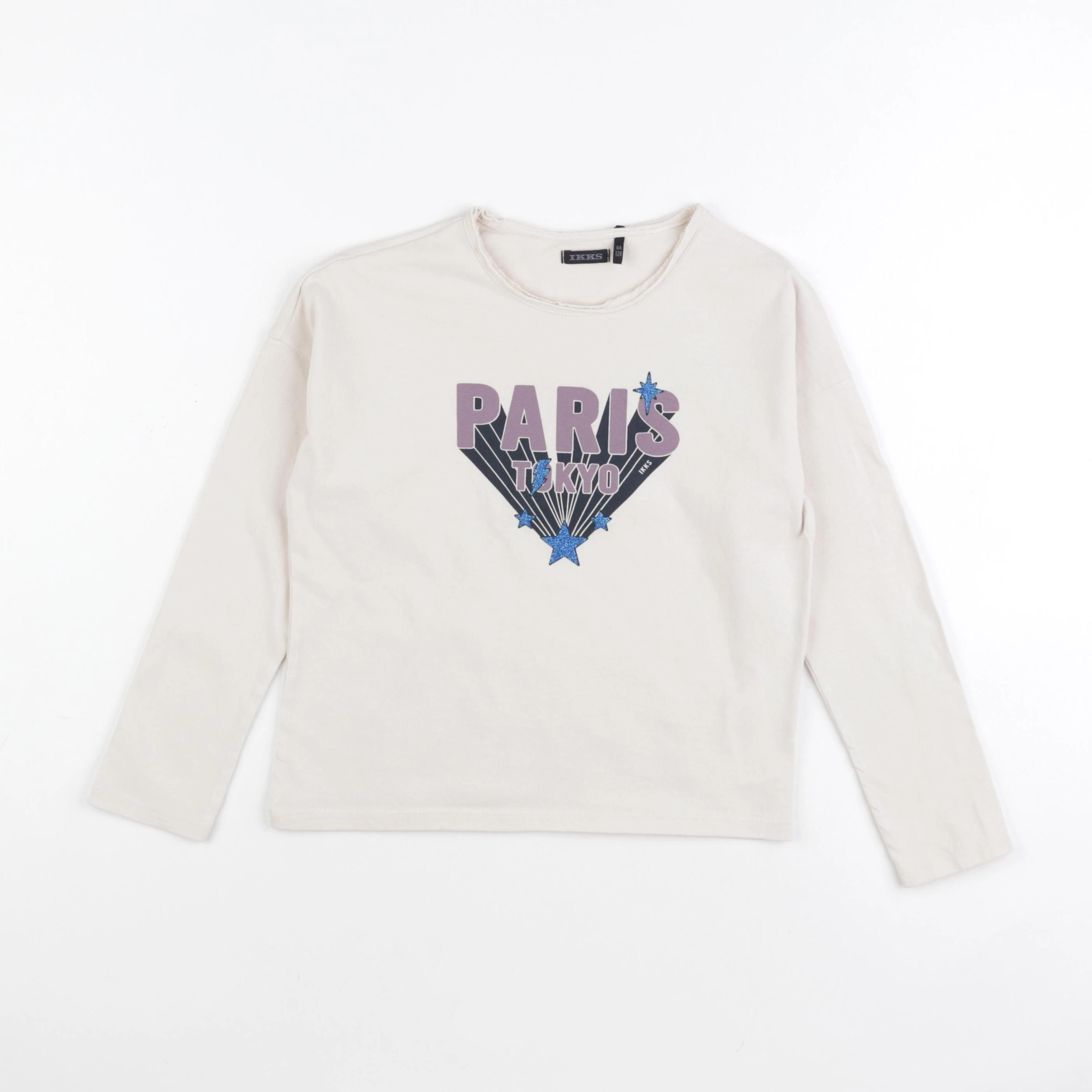IKKS - tee-shirt beige - 8 ans