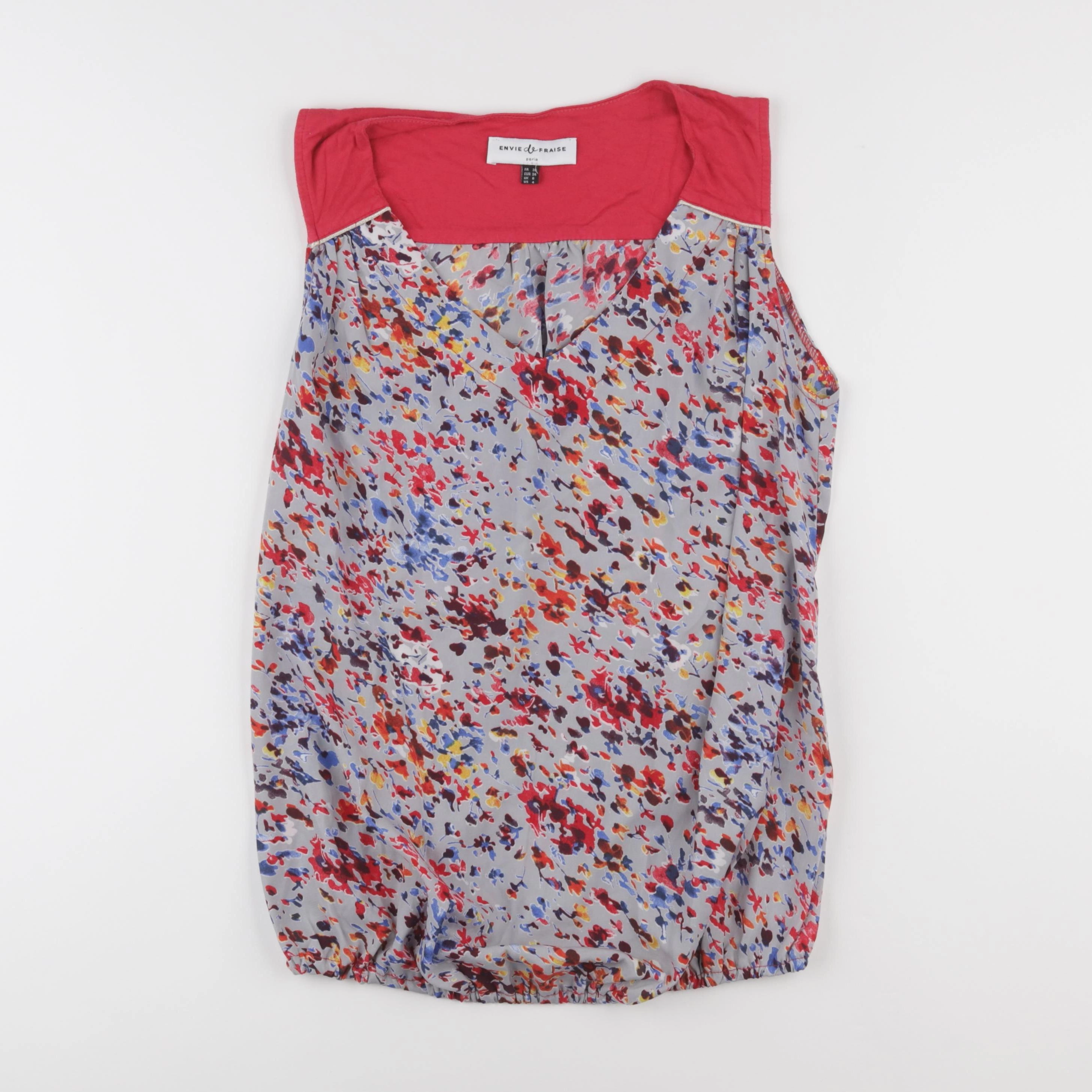 Envie de fraise - blouse grossesse gris - 34 à 36