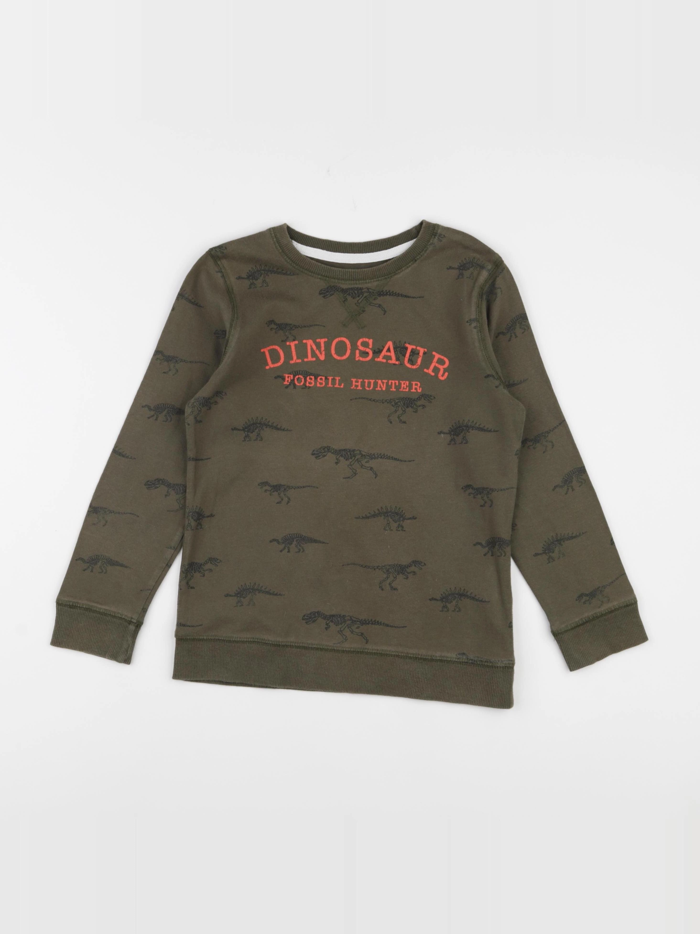 Vertbaudet - sweat vert - 8 ans
