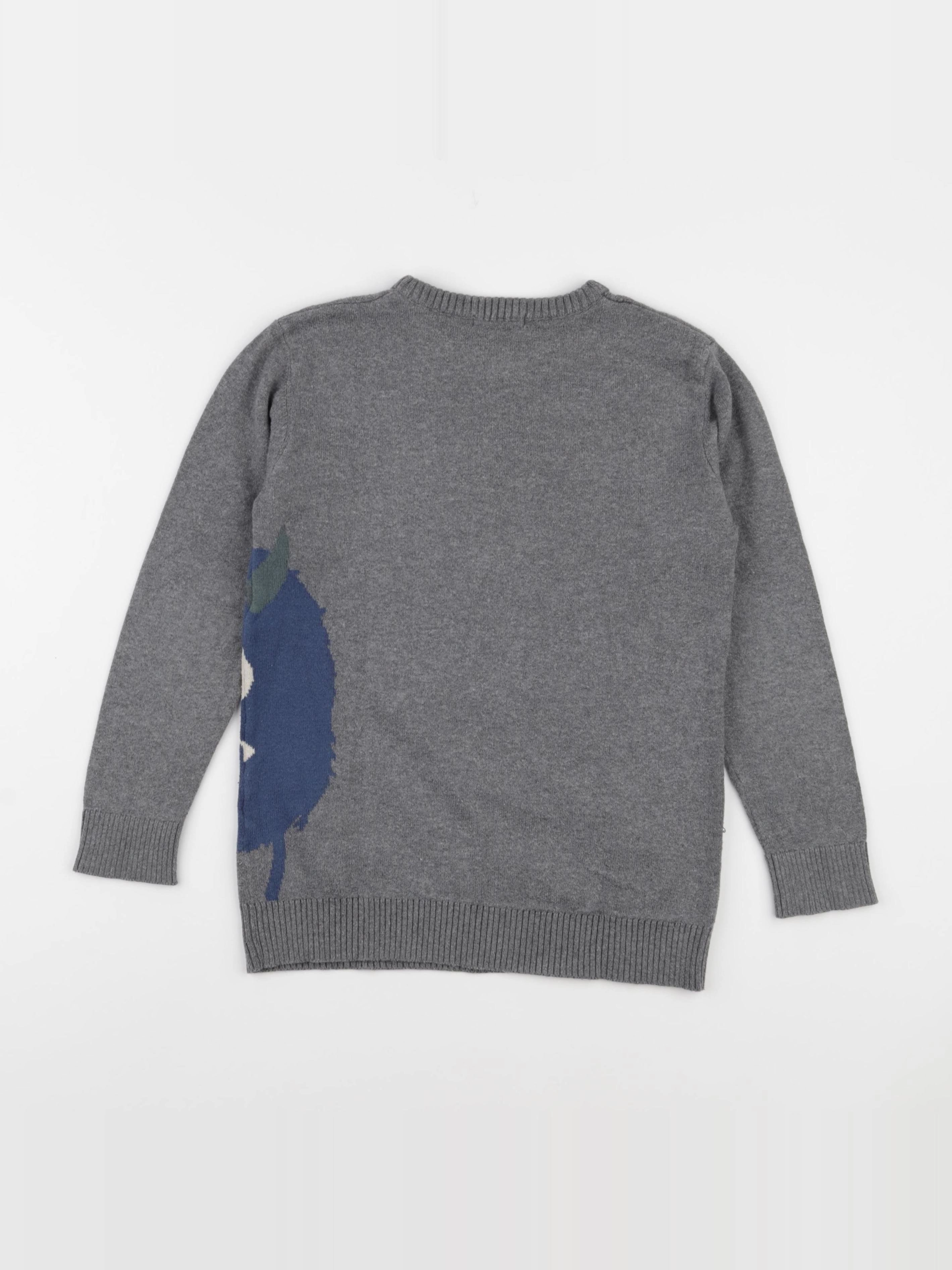Vertbaudet - pull gris - 8 ans