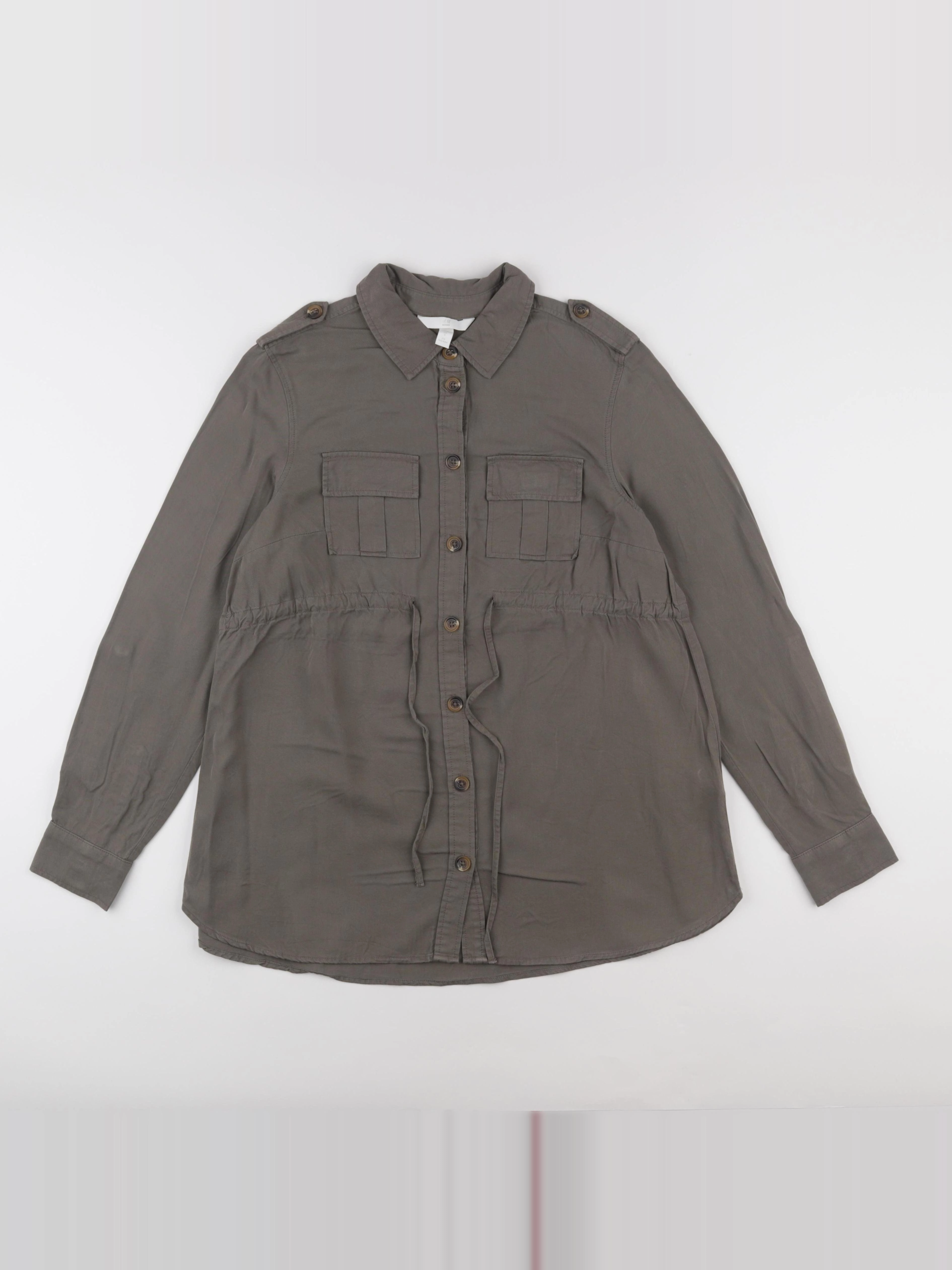 H&M - blouse grossesse vert - s