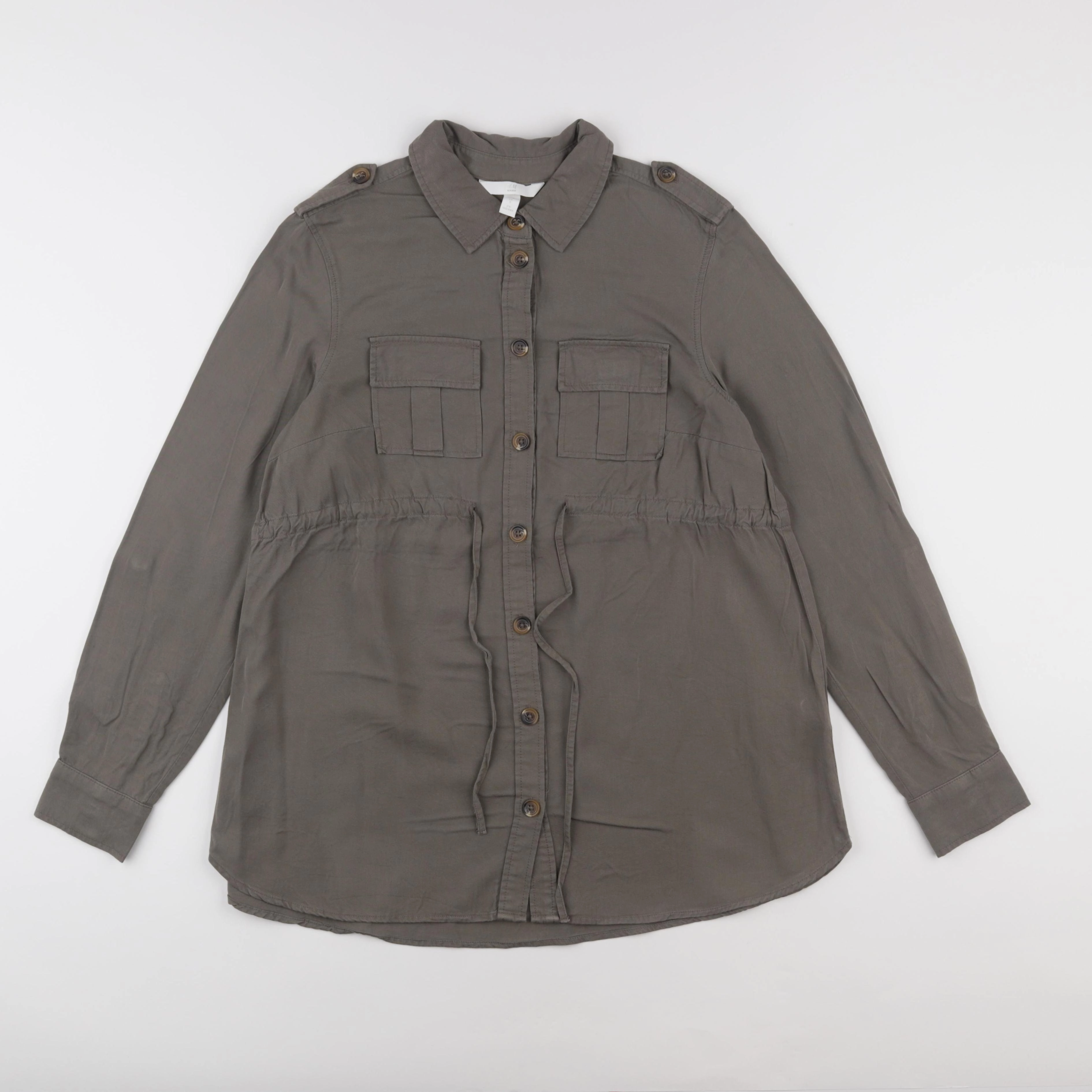 H&M - blouse grossesse vert - s