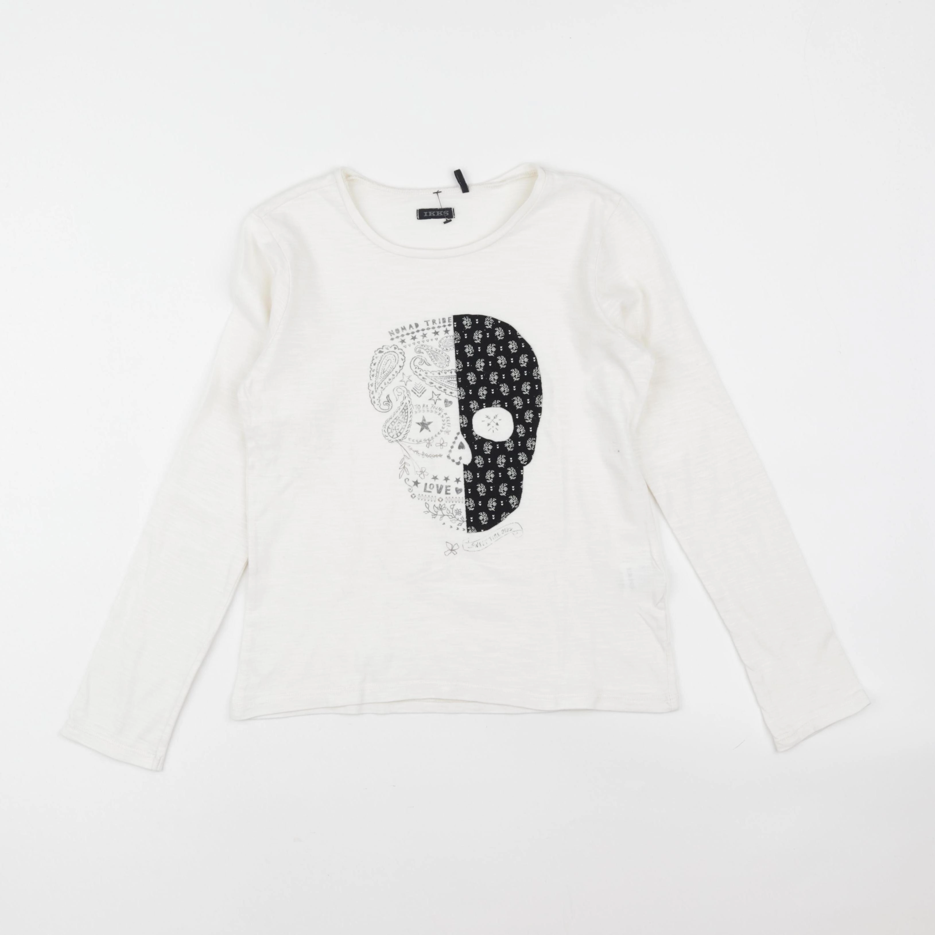 IKKS - tee-shirt beige - 10 ans