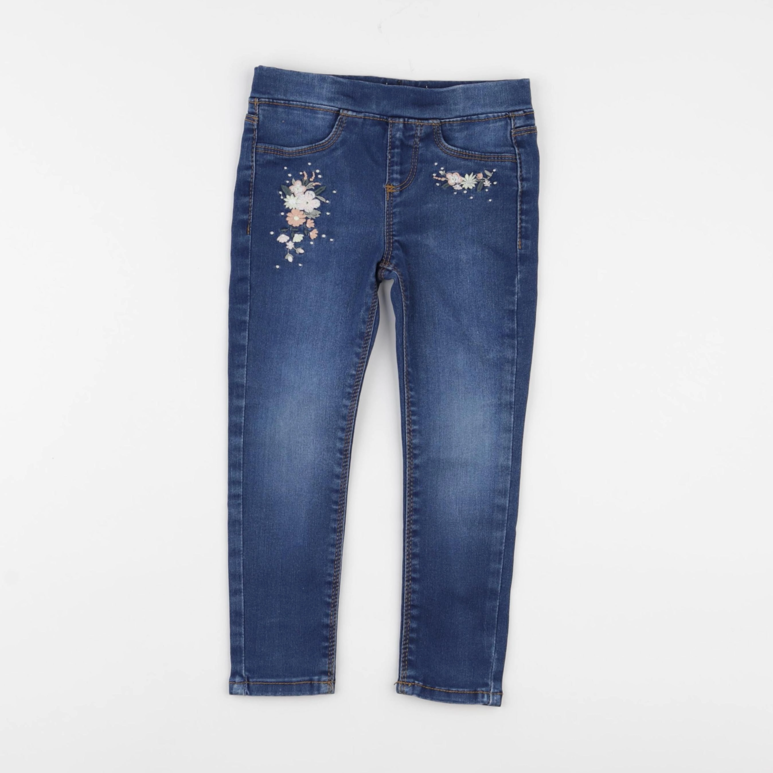 Vertbaudet - jegging bleu - 4 ans