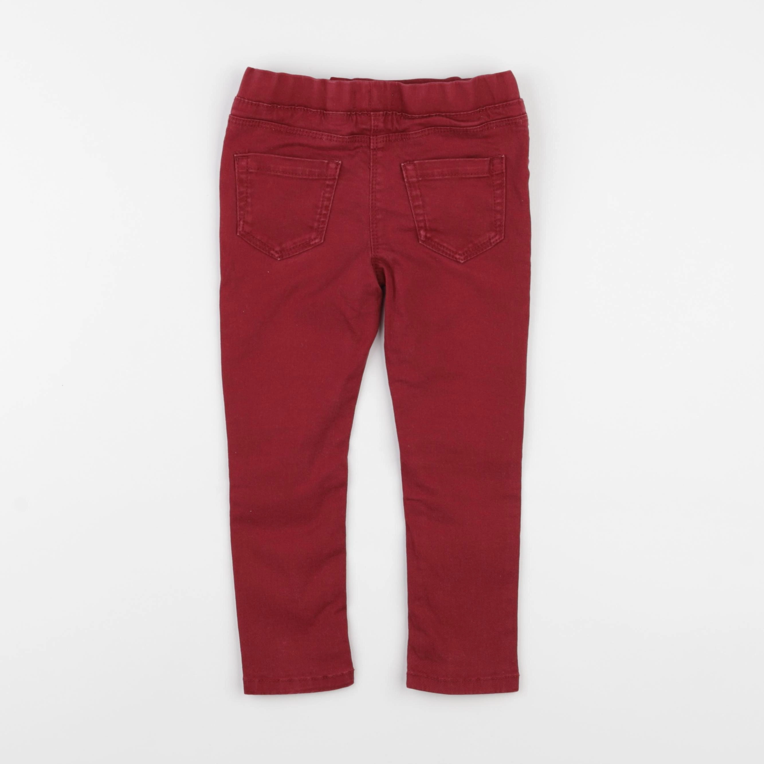 Vertbaudet - jegging rouge - 4 ans
